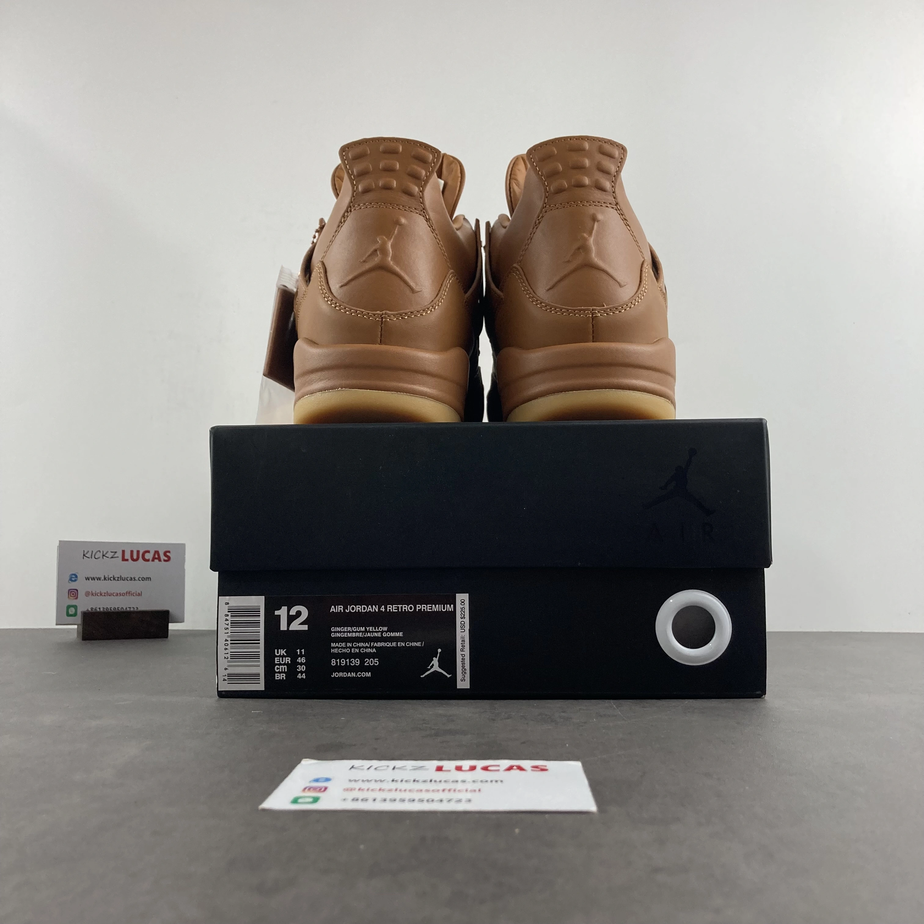 Air Jordan 4 Retro Ginger Wheat 819139- QuickDry 1947