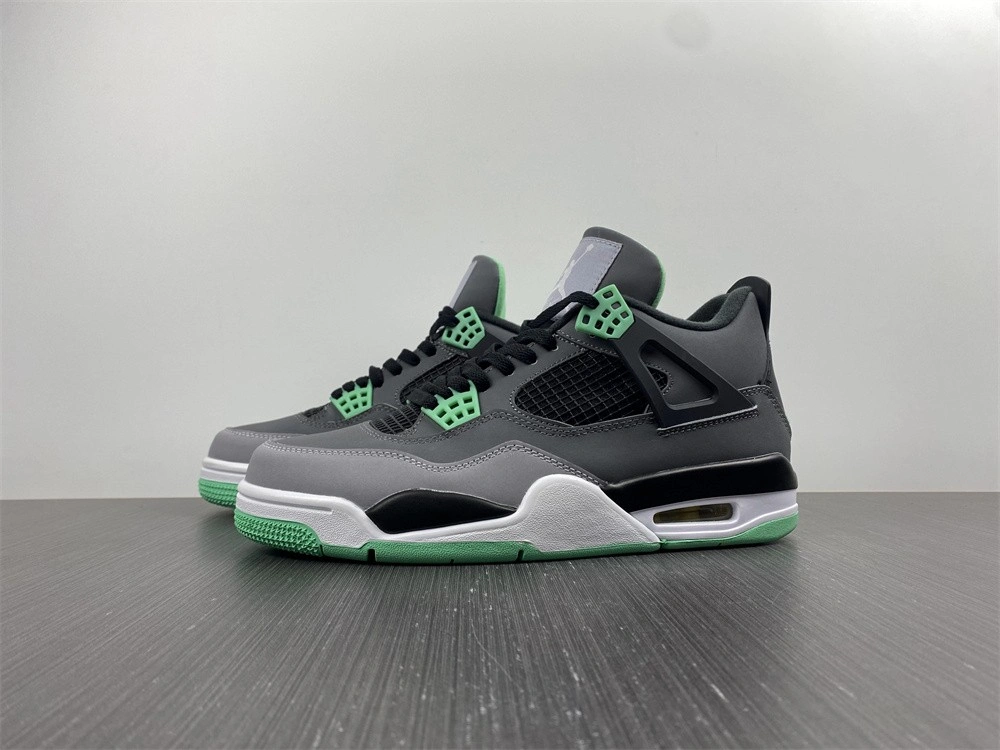 Air Jordan 4 Retro Green Glow 308497- Durable 1997