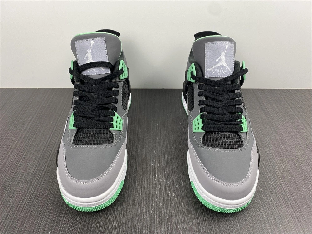 Air Jordan 4 Retro Green Glow 308497- Durable 1997