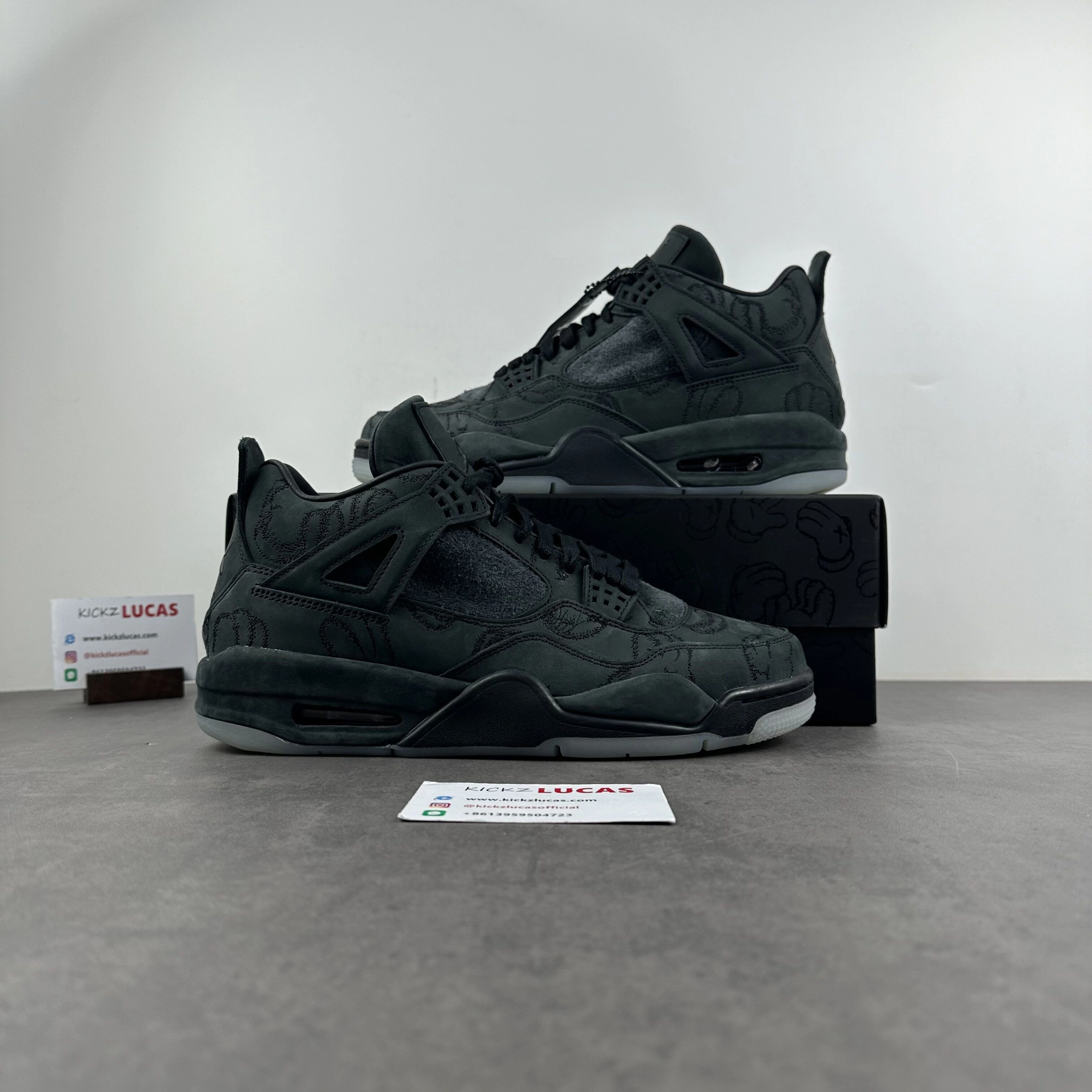 Air Jordan 4 Retro Kaws Black 930155- Casual 2007