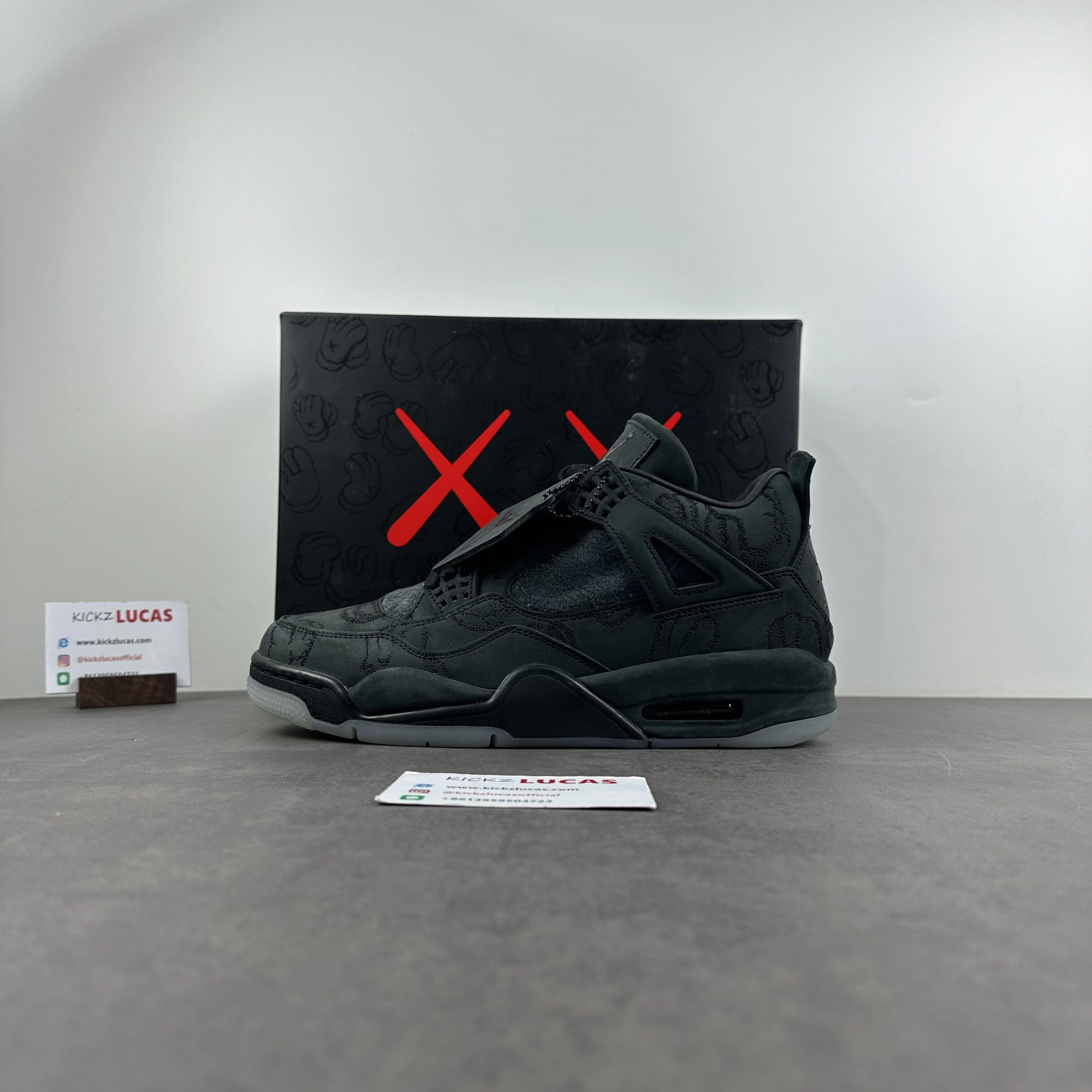 Air Jordan 4 Retro Kaws Black 930155- Casual 2007