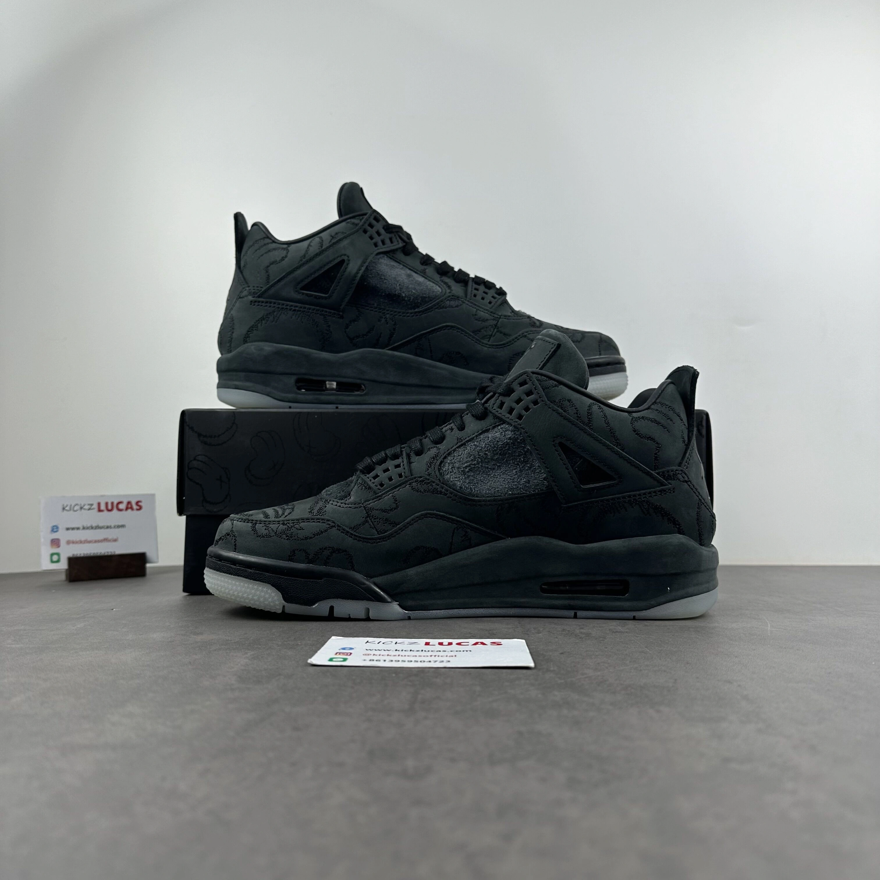 Air Jordan 4 Retro Kaws Black 930155- Casual 2007