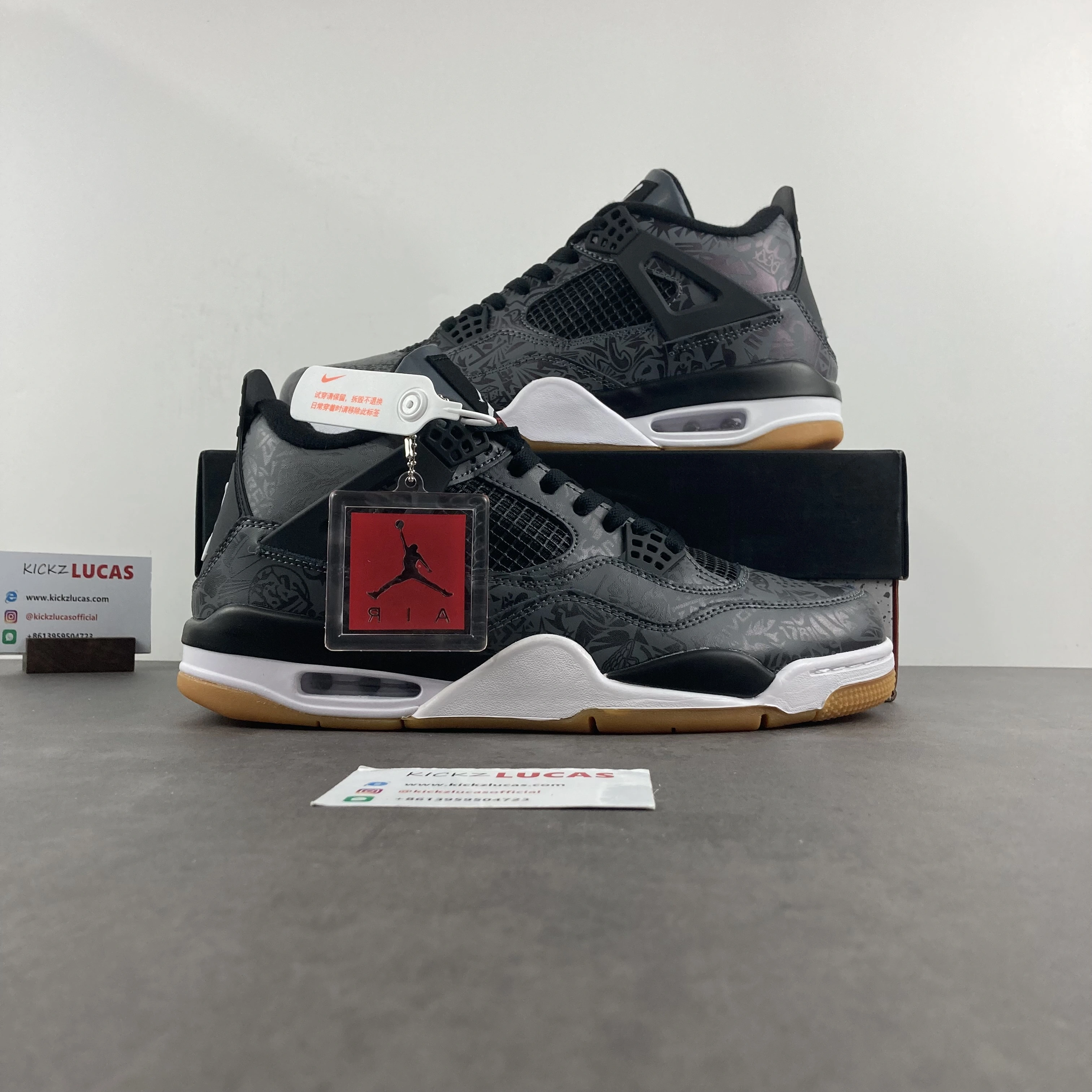 Air Jordan 4 Retro Laser Black Gum CI1184- AllSeason 2015
