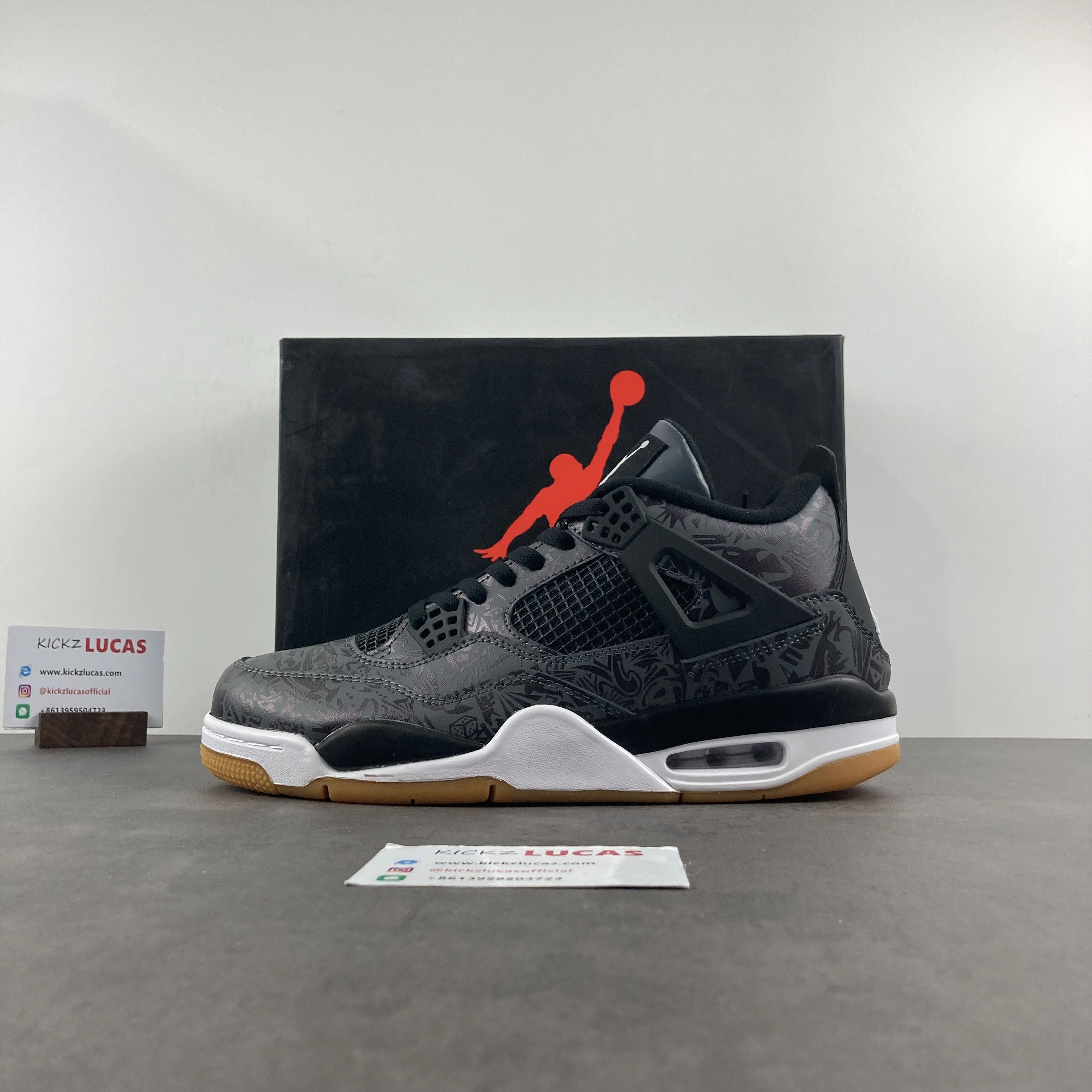 Air Jordan 4 Retro Laser Black Gum CI1184- AllSeason 2015