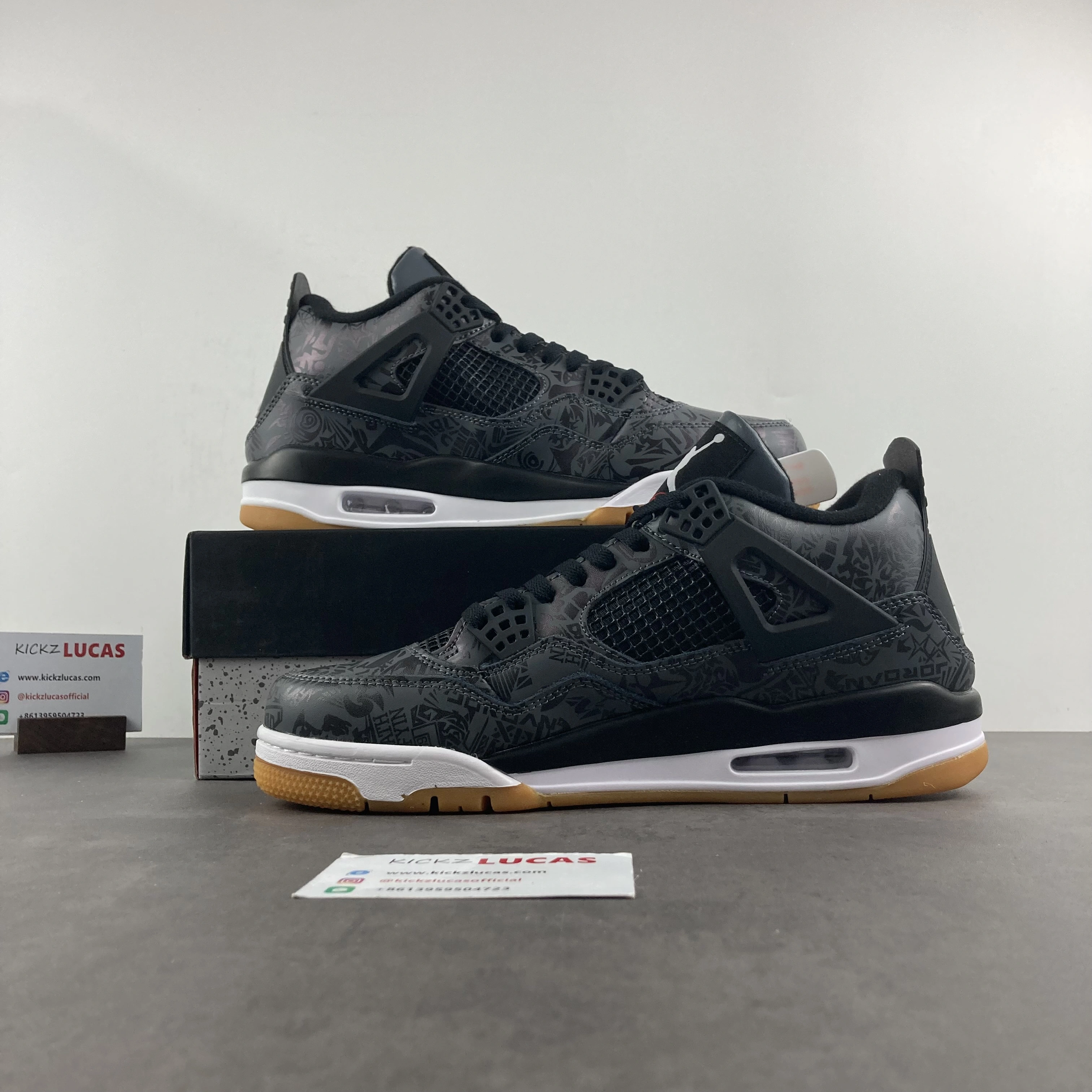 Air Jordan 4 Retro Laser Black Gum CI1184- AllSeason 2015