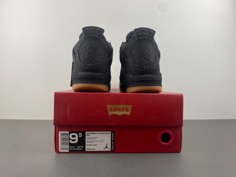 Air Jordan 4 Retro Levi's Black AO2571 MultiPurpose 1904