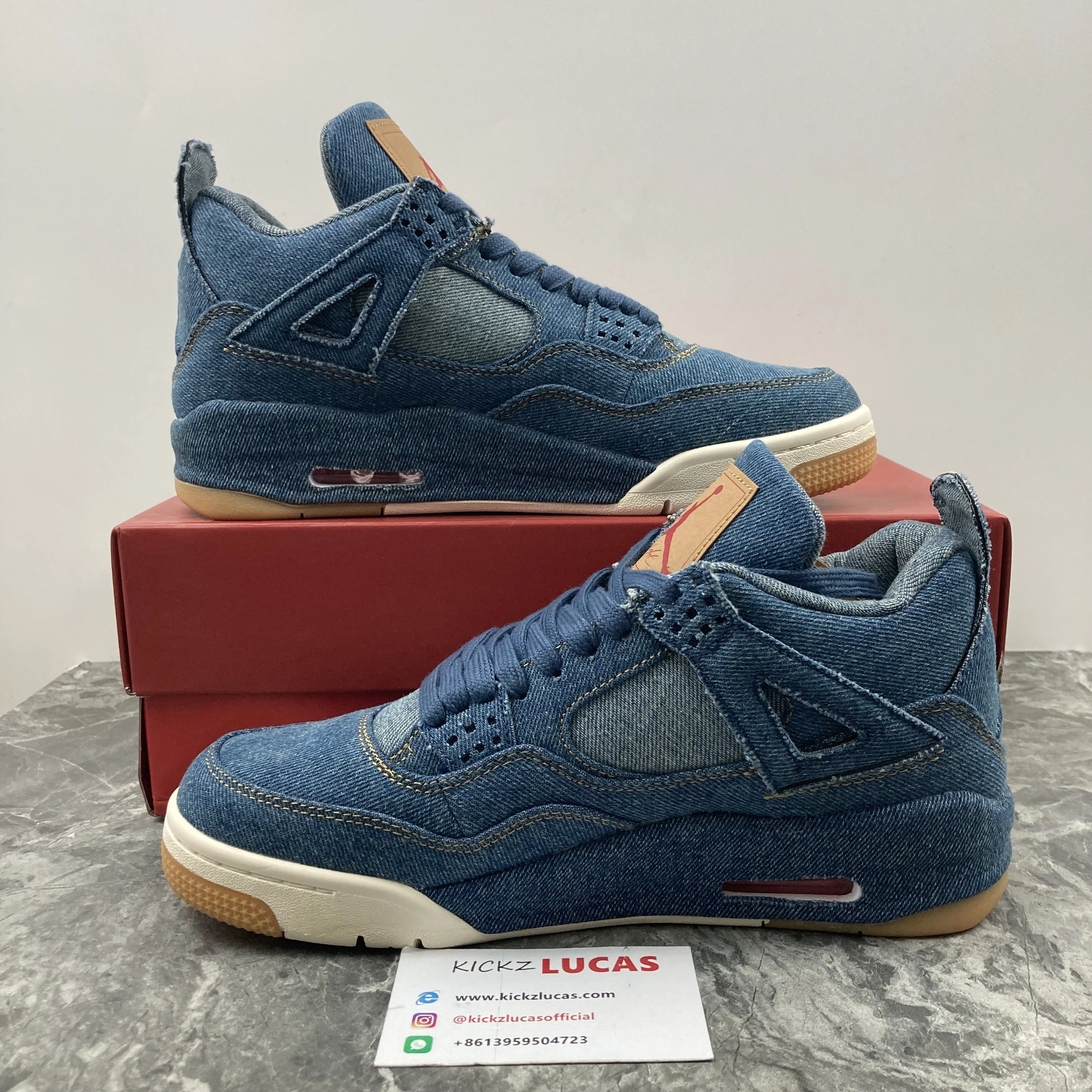 Air Jordan 4 Retro Levi's Denim AO2571- SoftTouch 1990