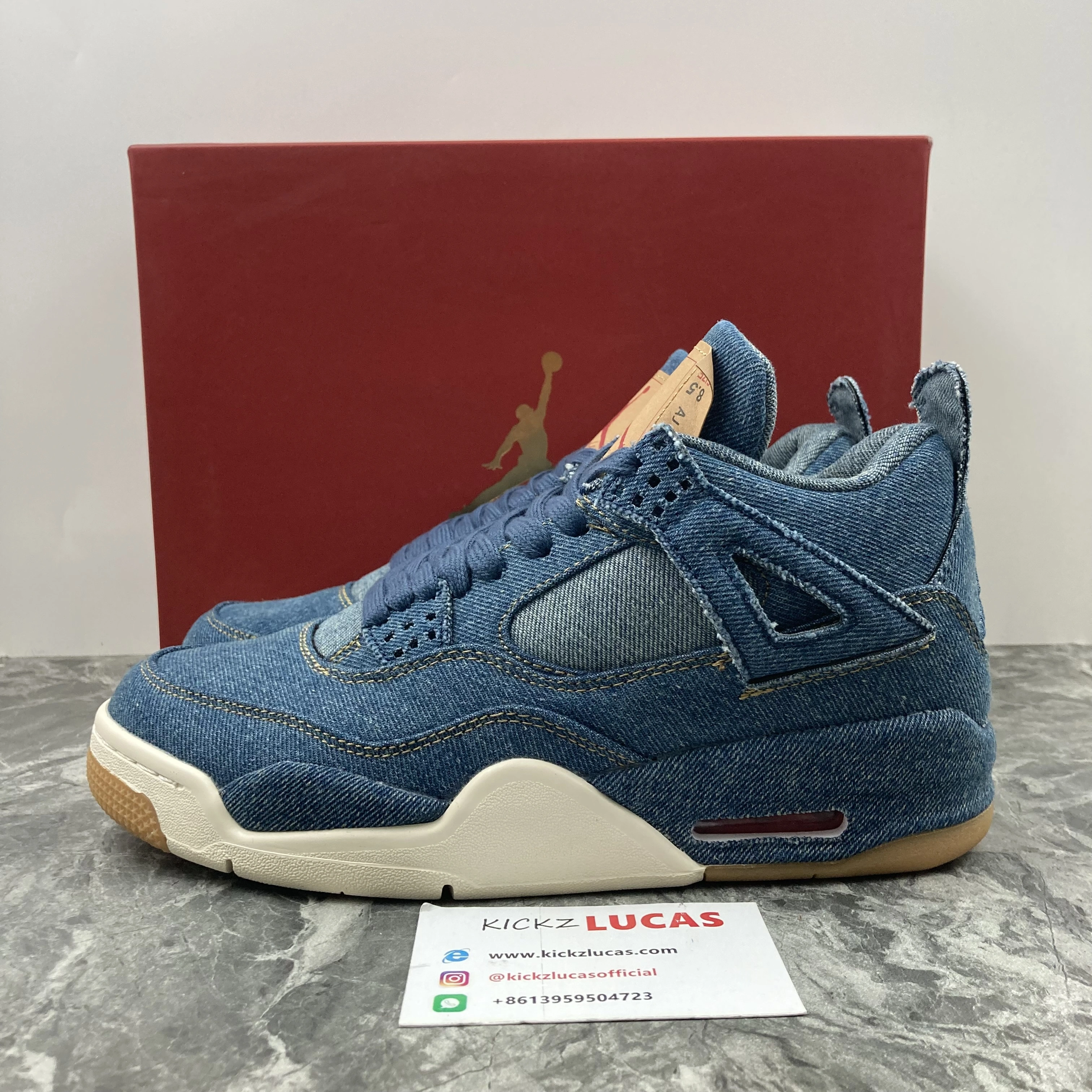 Air Jordan 4 Retro Levi's Denim AO2571- SoftTouch 1990