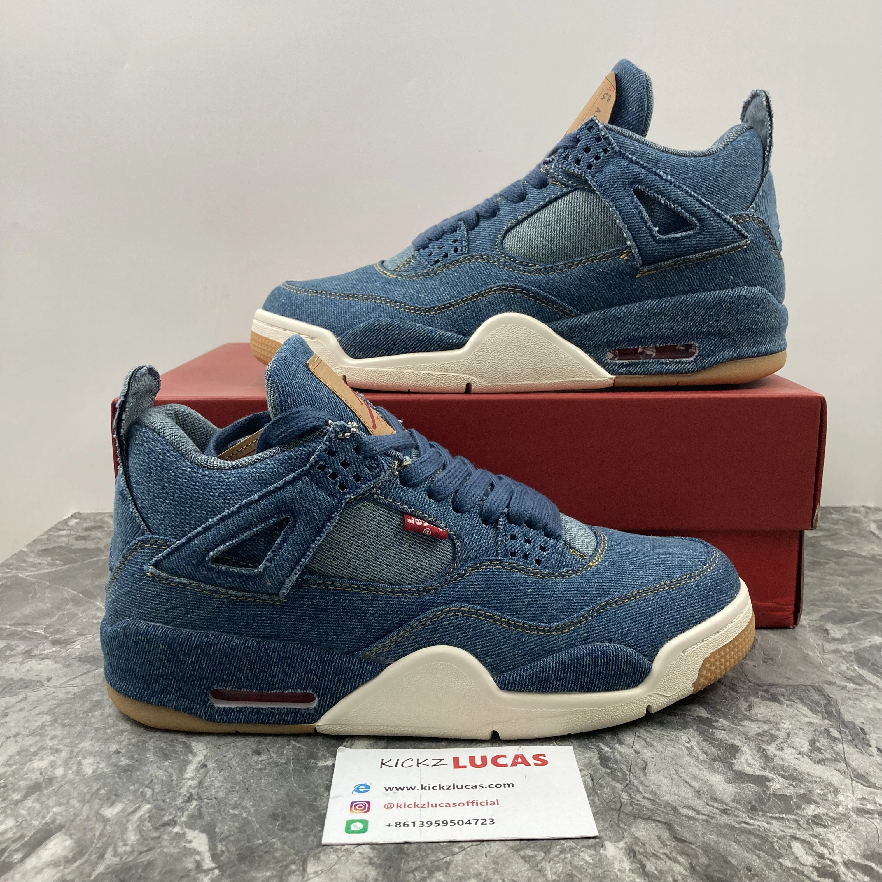 Air Jordan 4 Retro Levi's Denim AO2571- SoftTouch 1990