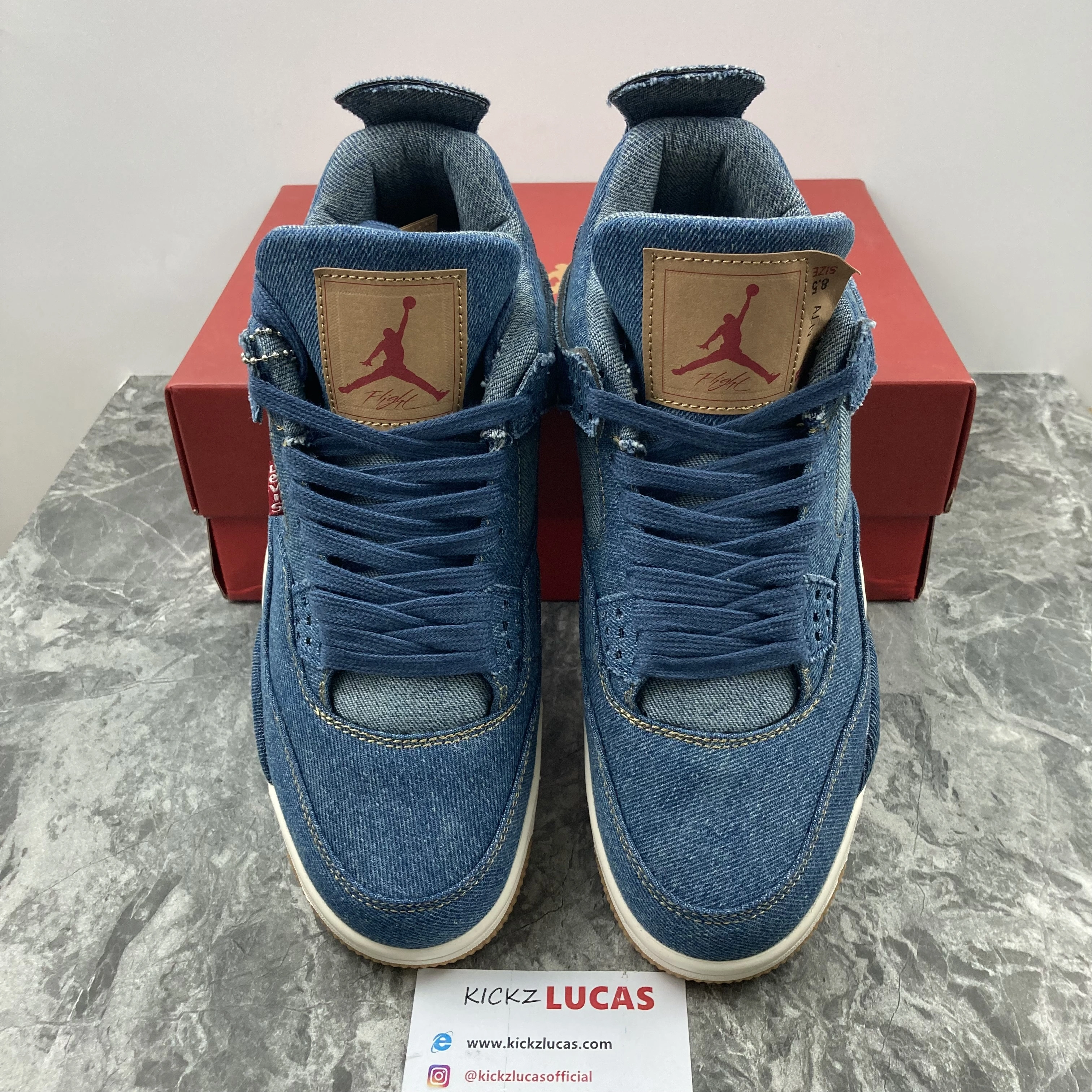 Air Jordan 4 Retro Levi's Denim AO2571- SoftTouch 1990