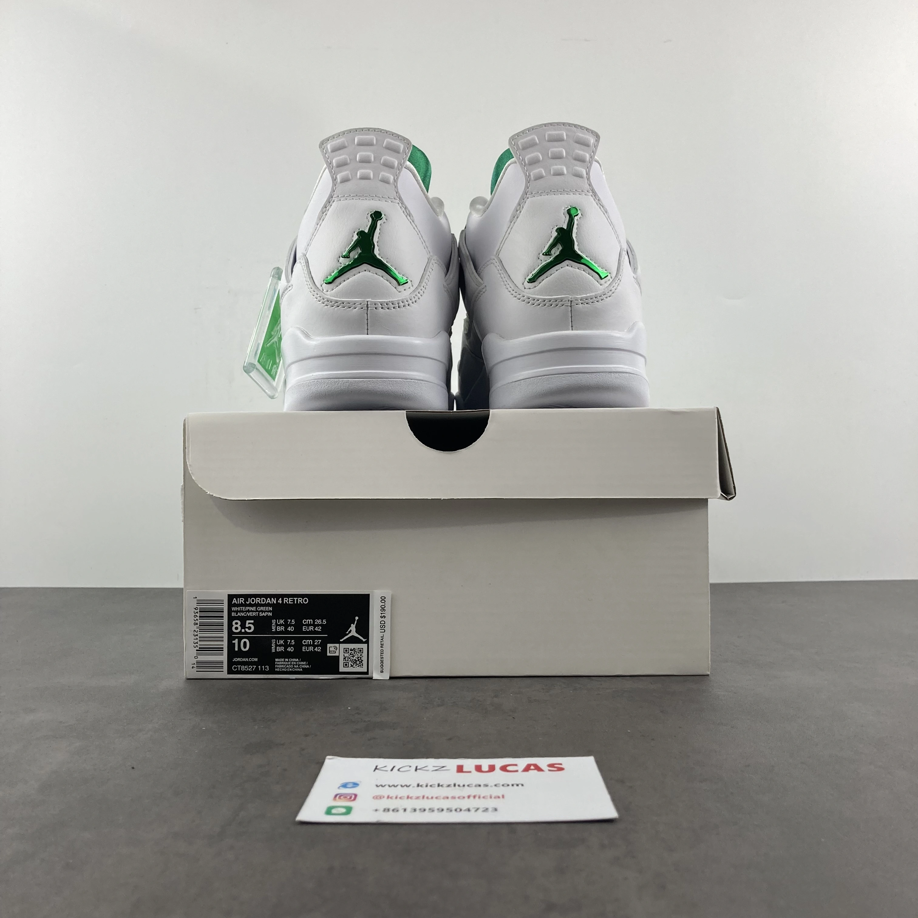 Air Jordan 4 Retro Metallic Green CT8527- BestValue 2027
