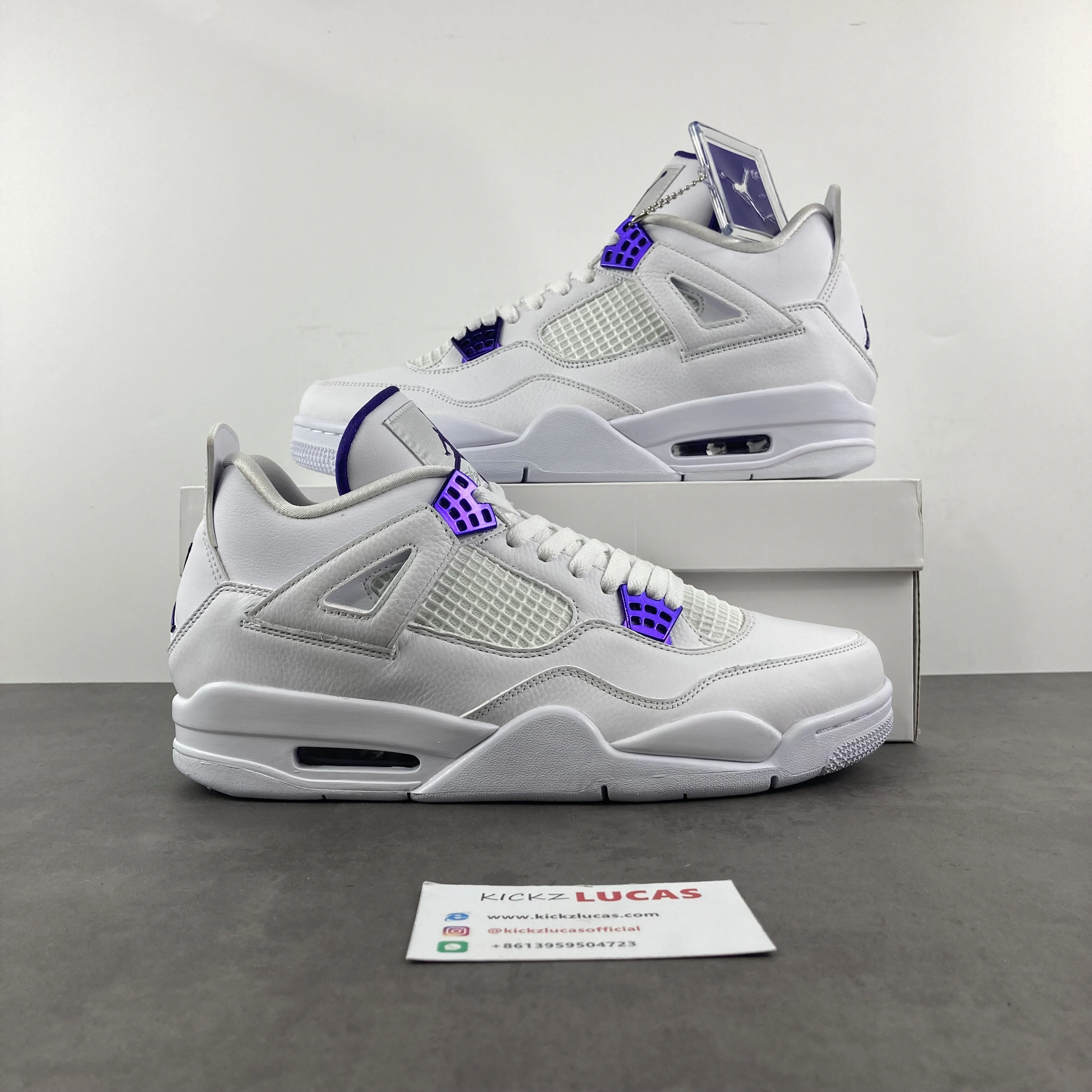Supportive Air Jordan 4 Retro Metallic Purple CT8527- 2029