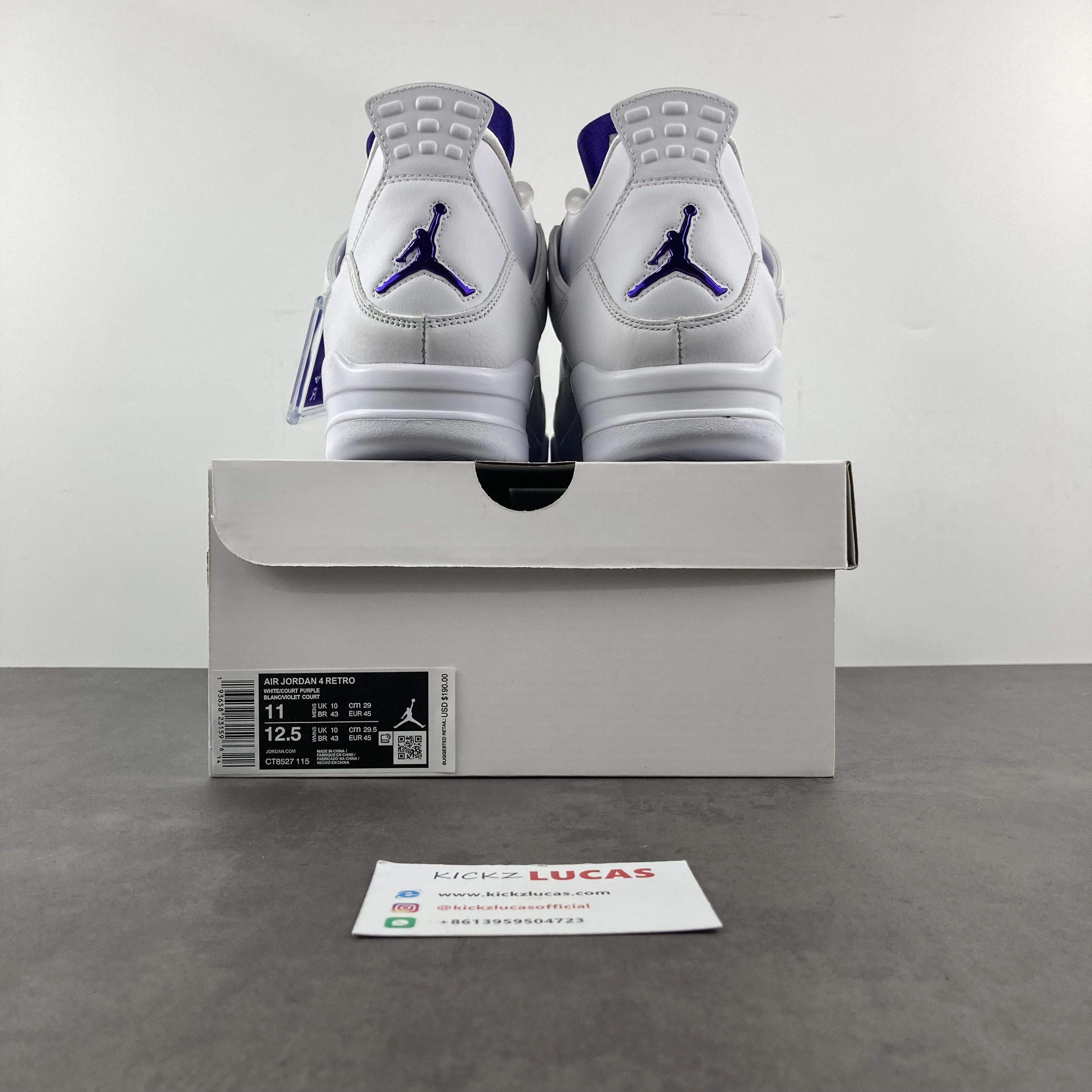 Supportive Air Jordan 4 Retro Metallic Purple CT8527- 2029