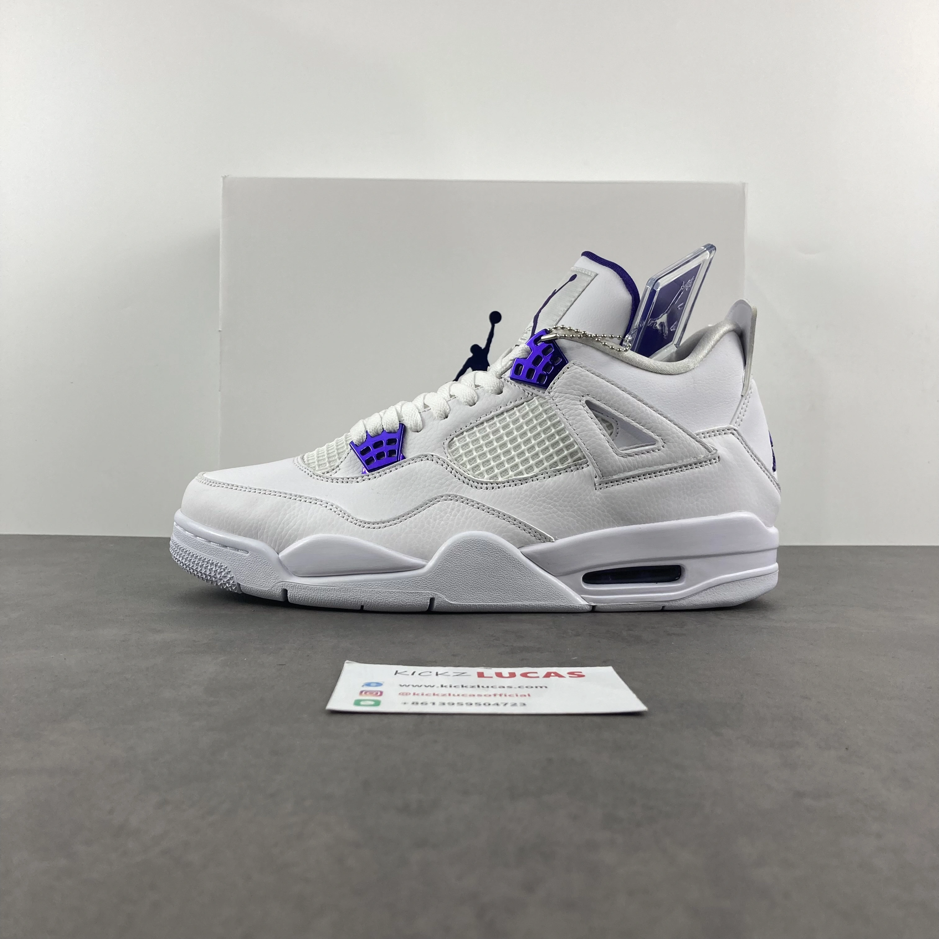 Supportive Air Jordan 4 Retro Metallic Purple CT8527- 2029