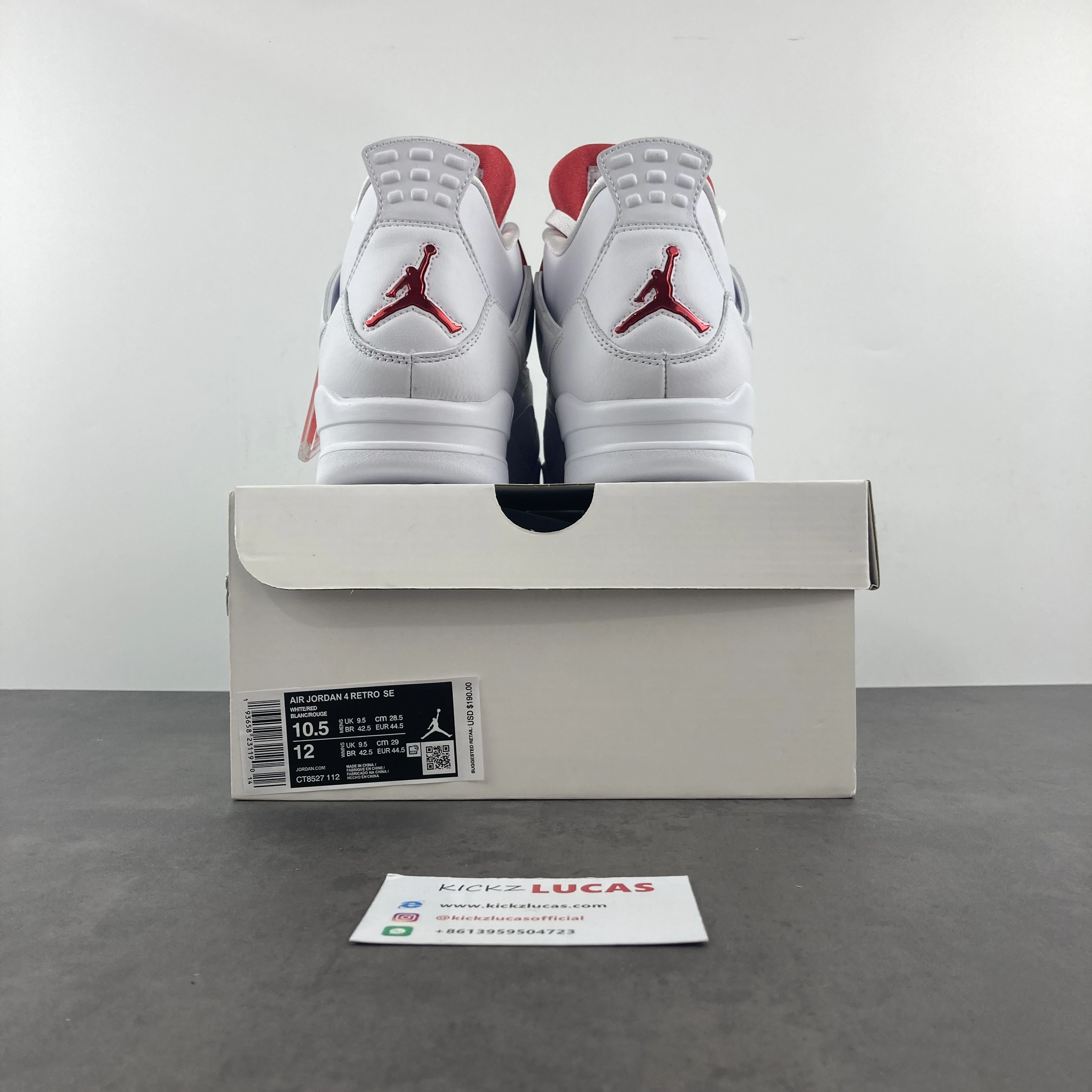 Air Jordan 4 Retro Metallic Red CT8527- StreetReady 1995