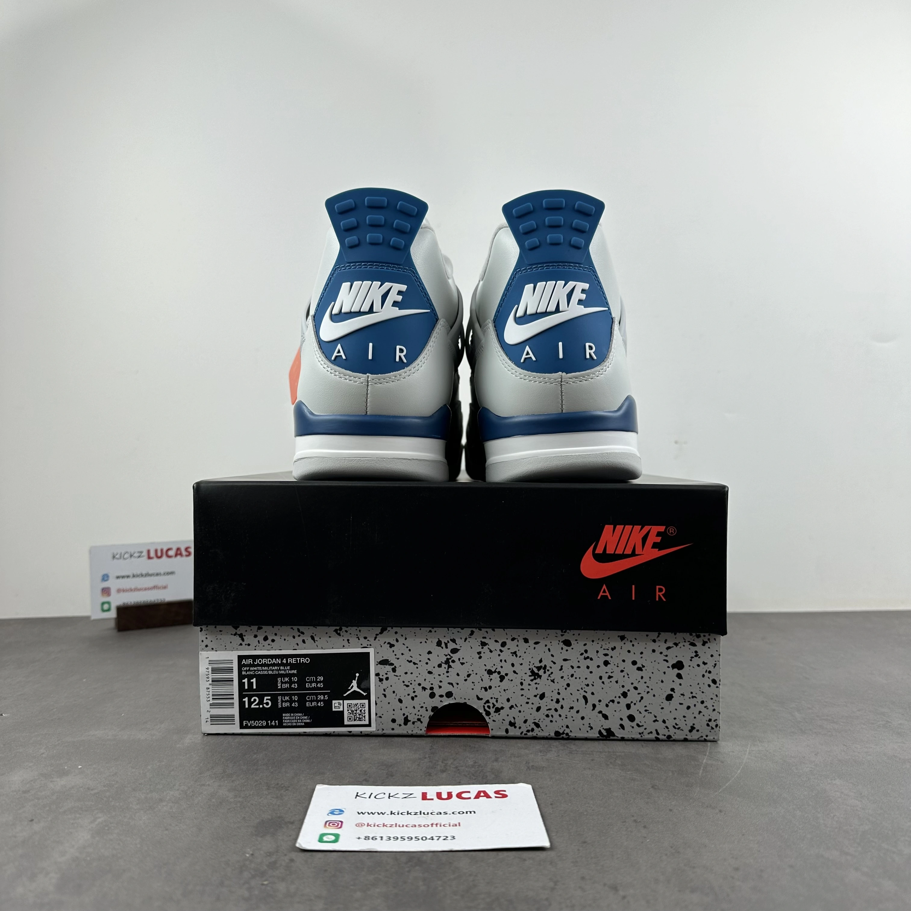 Air Jordan 4 Retro Military Blue FV5029- Breathable 1939