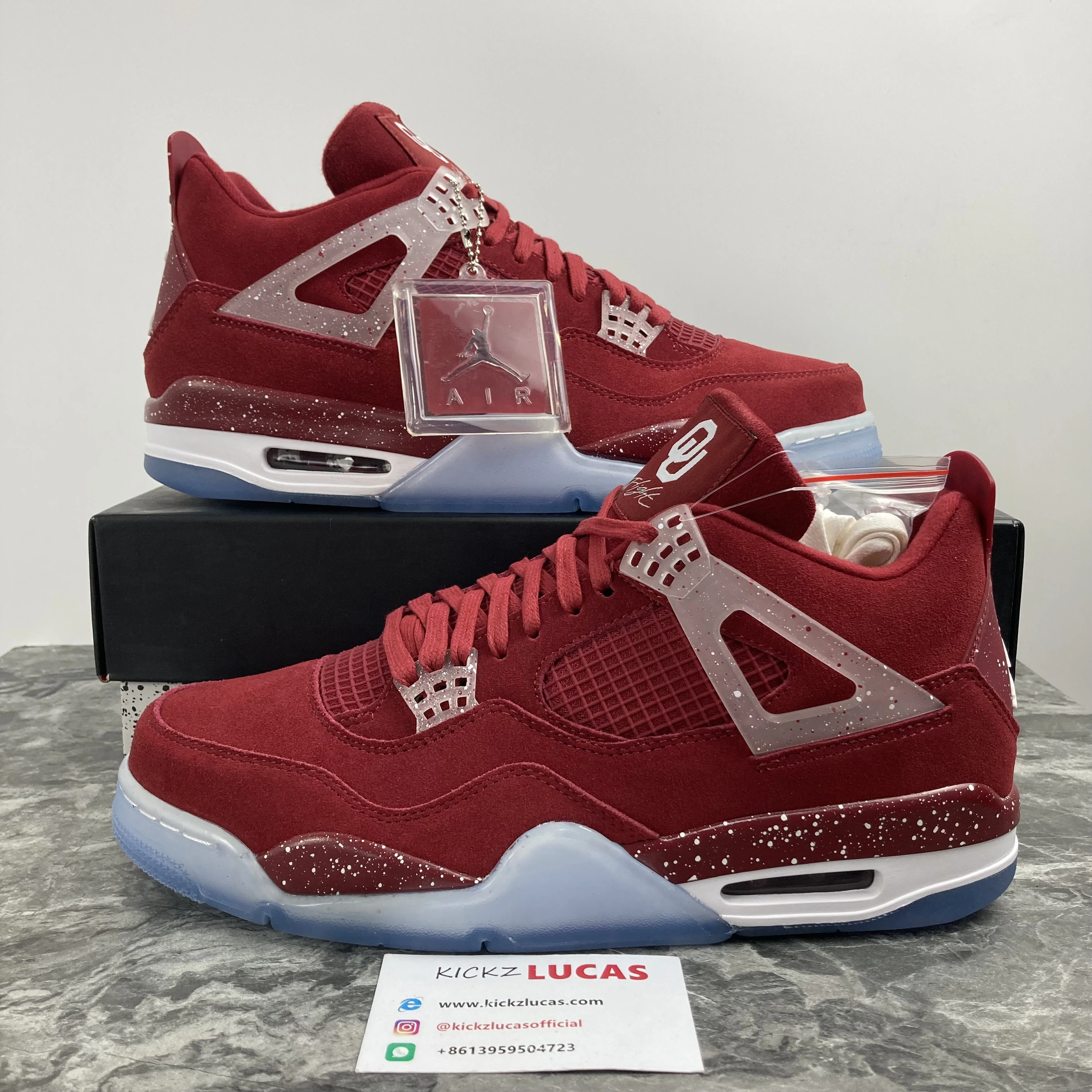 Air Jordan 4 Retro Oklahoma Sooners PE SU18 MNJDLS 731 LN Premium 1996