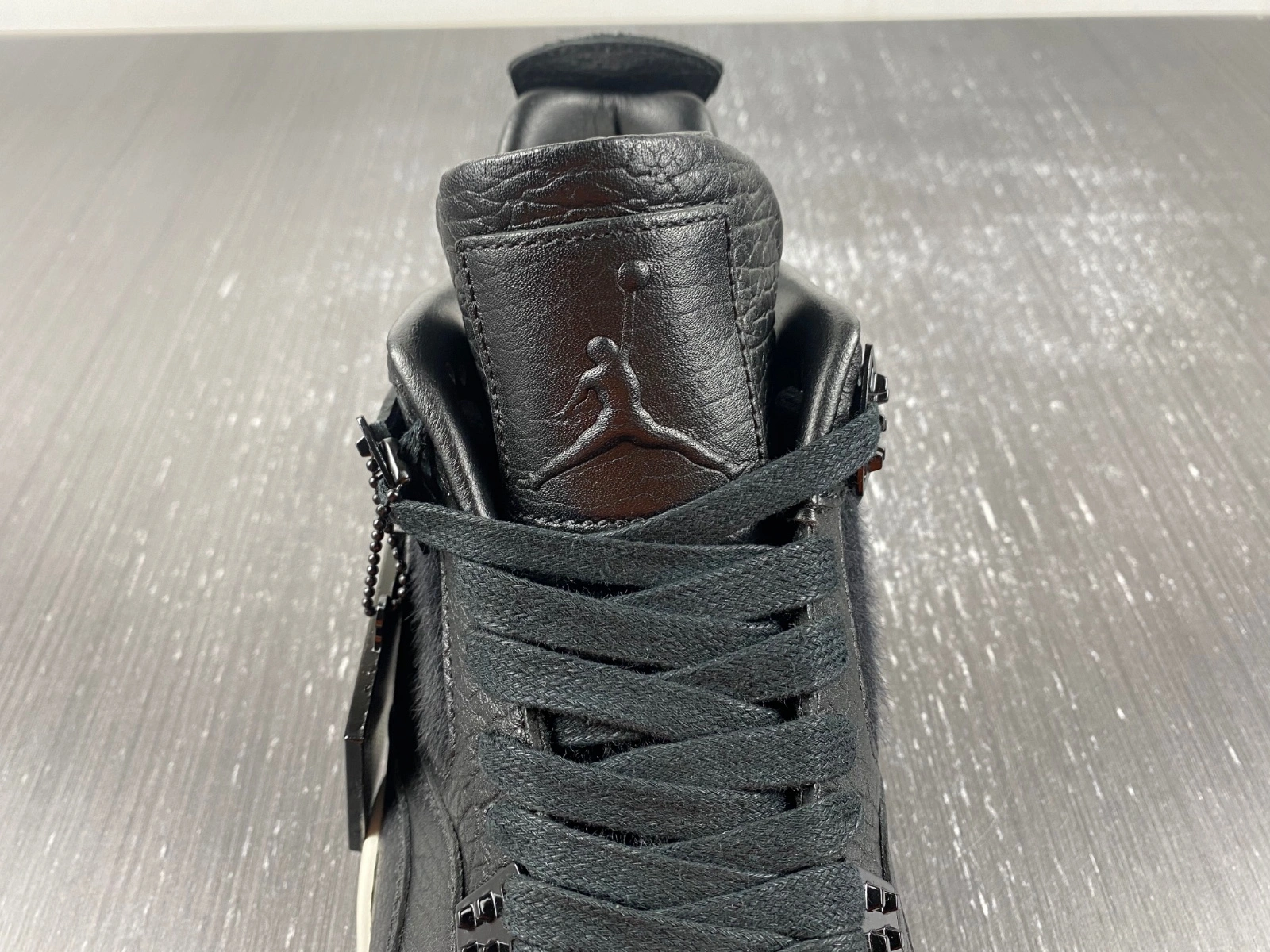 FreshLook Air Jordan 4 Retro Pony Hair Black 819139- 1946