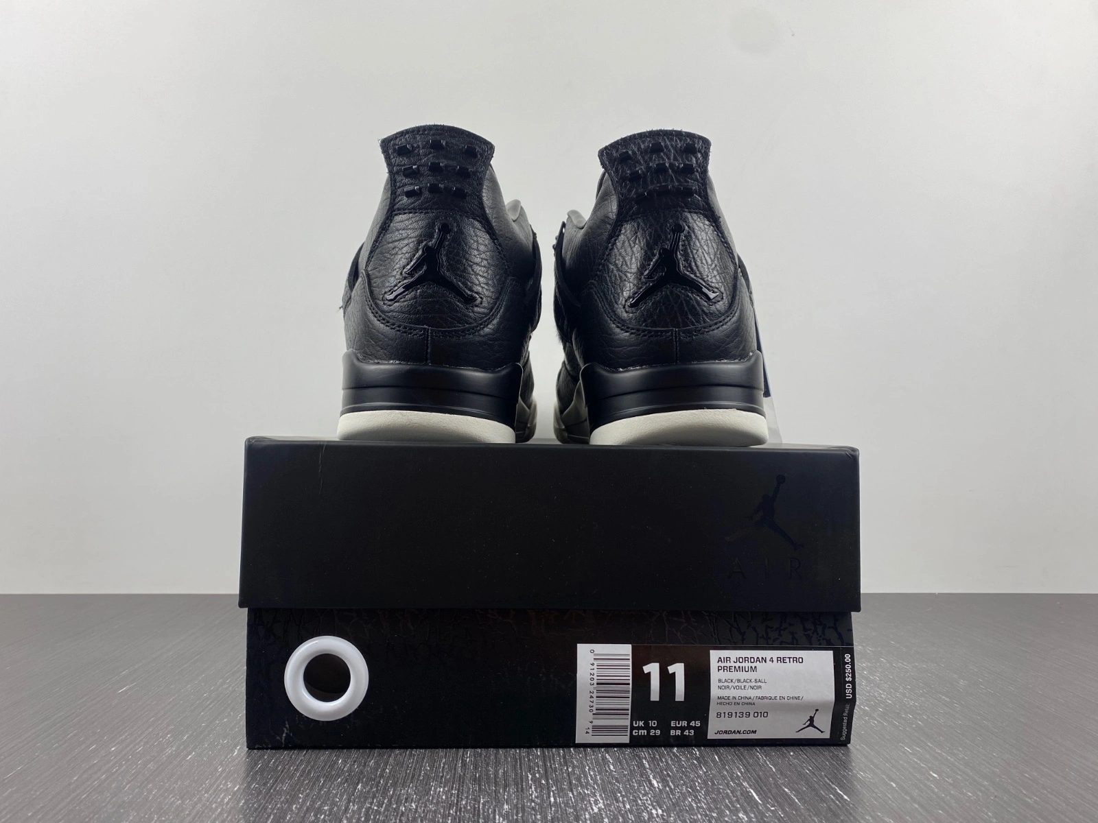 FreshLook Air Jordan 4 Retro Pony Hair Black 819139- 1946