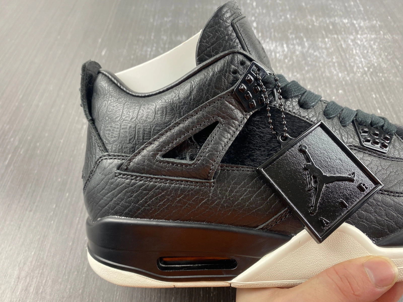 FreshLook Air Jordan 4 Retro Pony Hair Black 819139- 1946