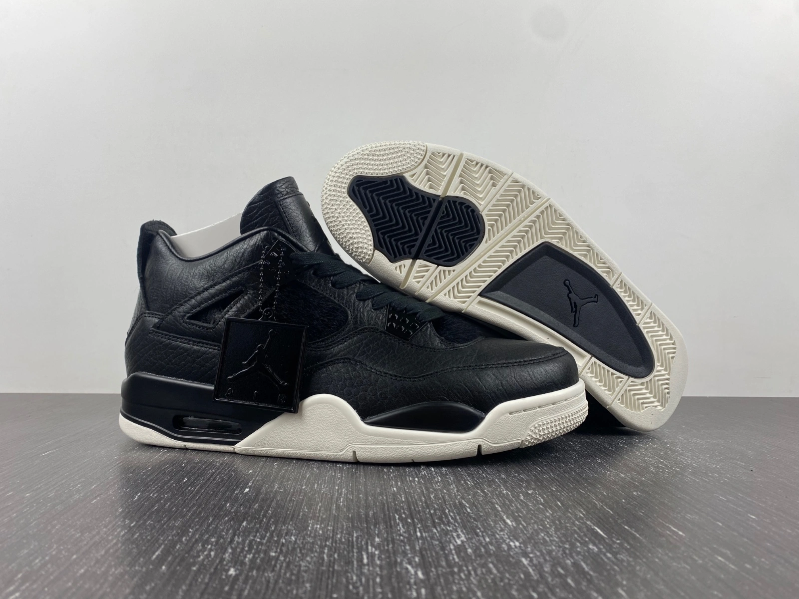 FreshLook Air Jordan 4 Retro Pony Hair Black 819139- 1946