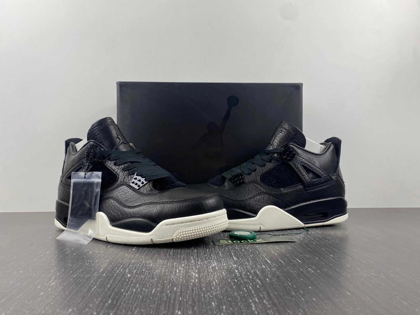 FreshLook Air Jordan 4 Retro Pony Hair Black 819139- 1946