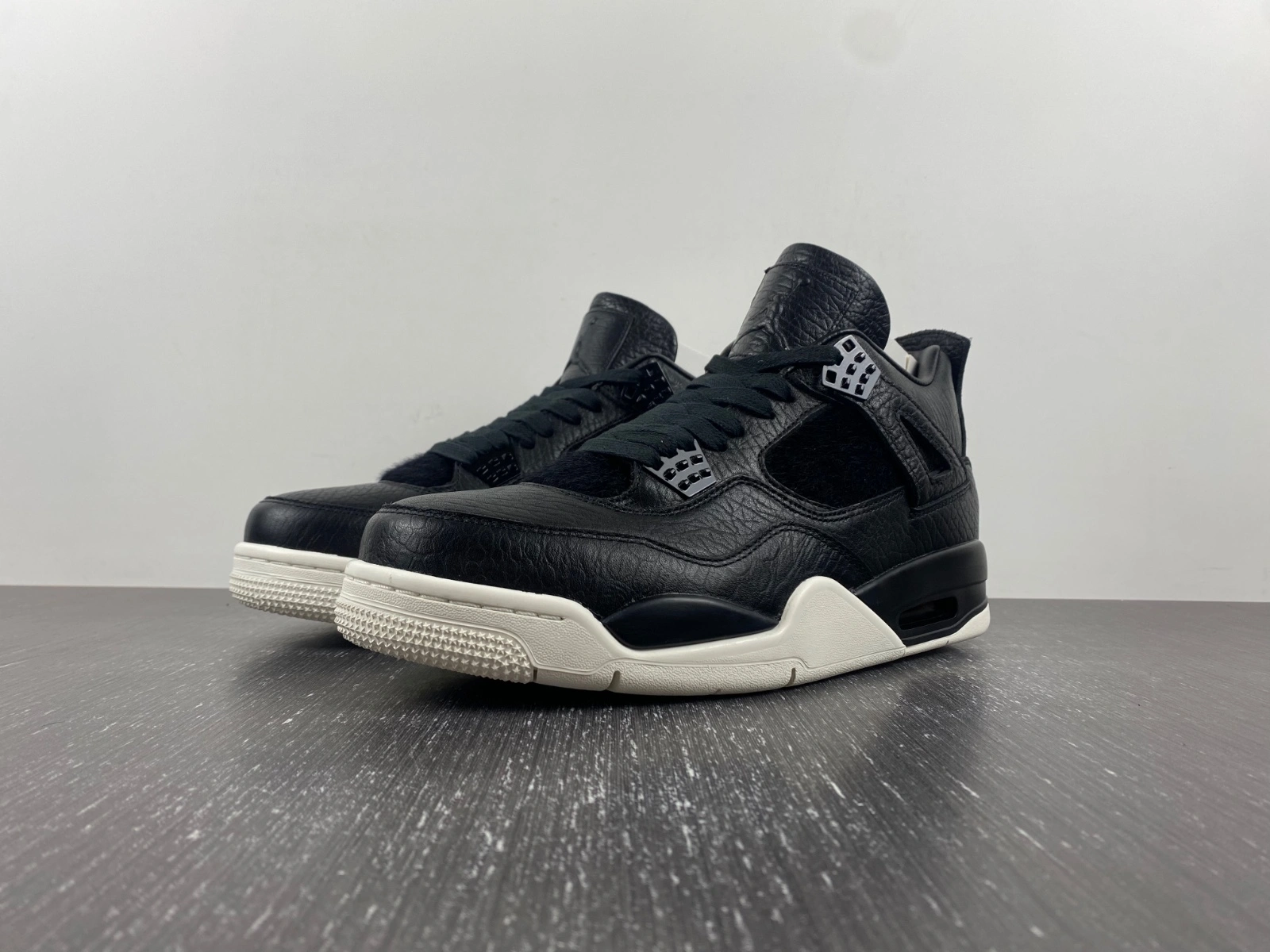 FreshLook Air Jordan 4 Retro Pony Hair Black 819139- 1946