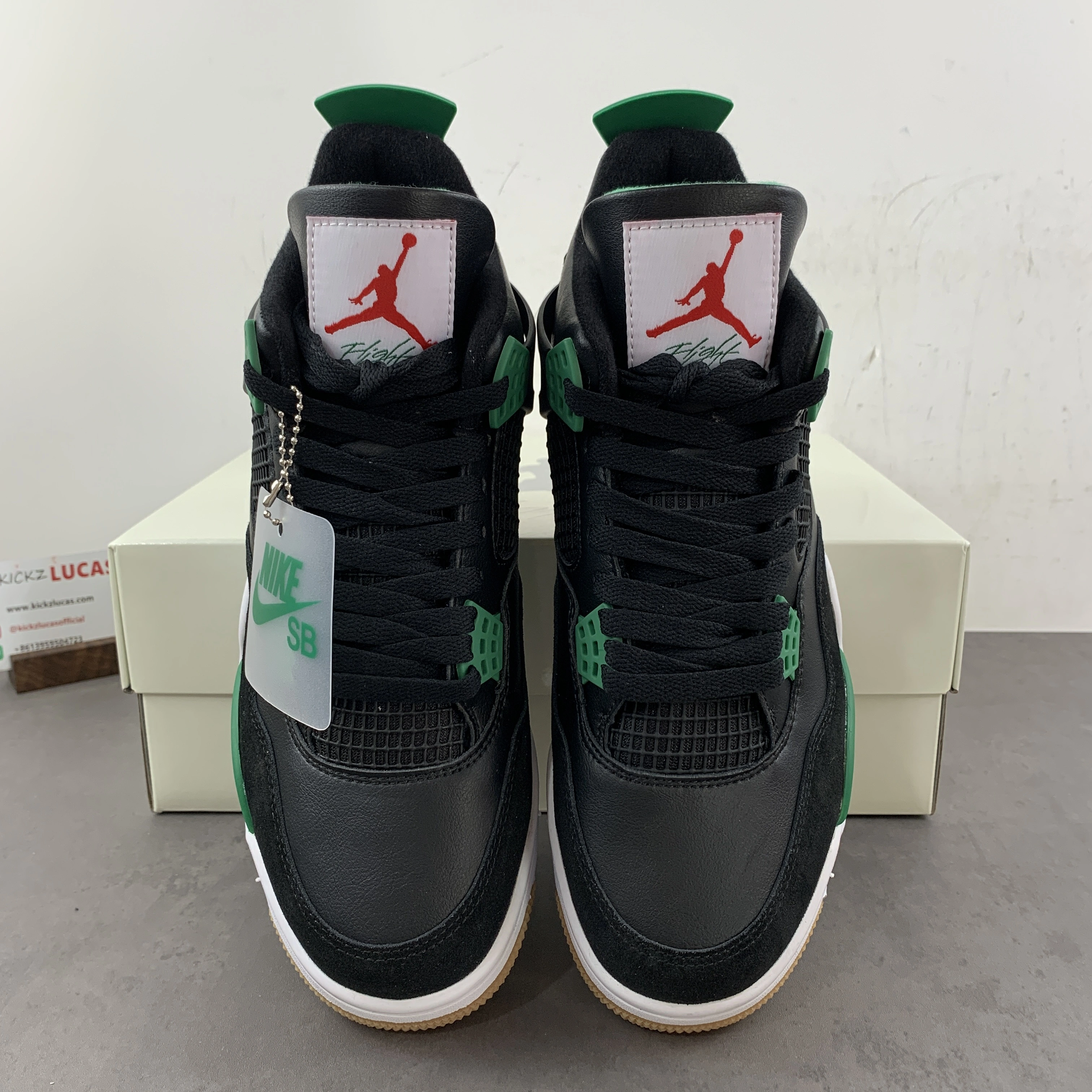 Air Jordan 4 Retro SB Black Green DR5415- FlexibleFit 1960