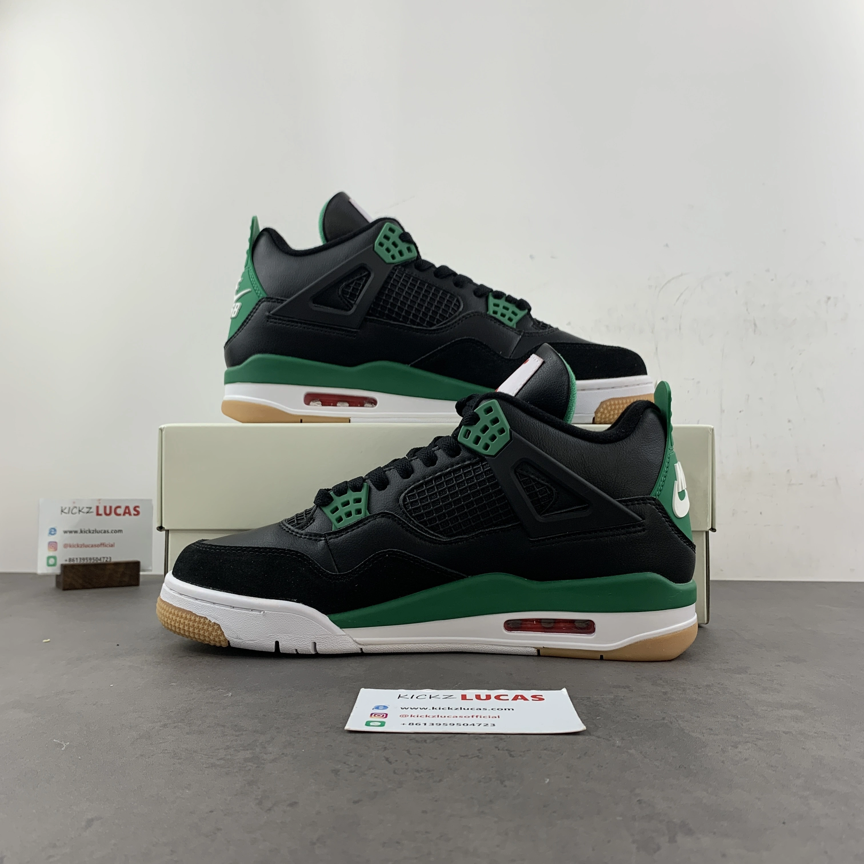 Air Jordan 4 Retro SB Black Green DR5415- FlexibleFit 1960