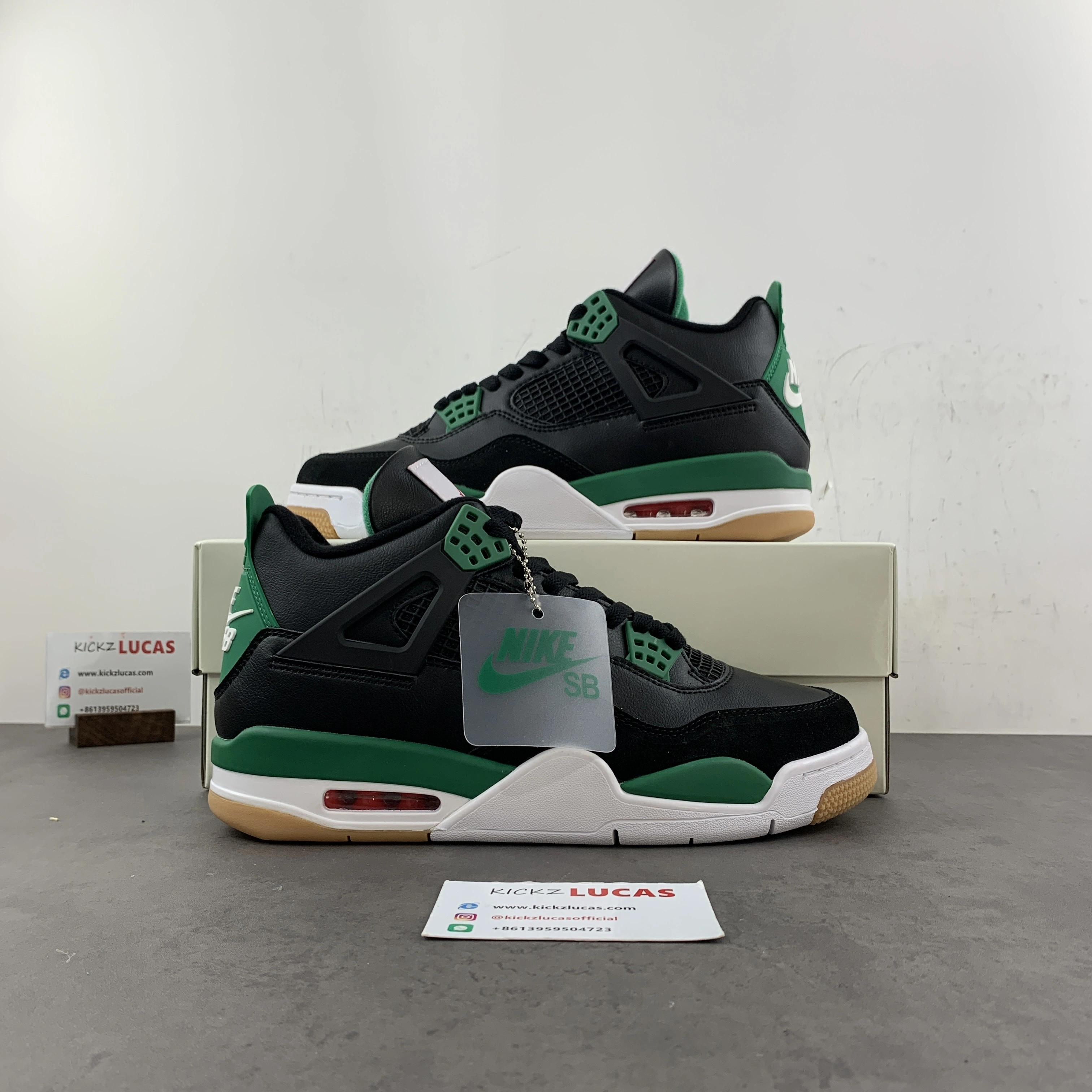 Air Jordan 4 Retro SB Black Green DR5415- FlexibleFit 1960