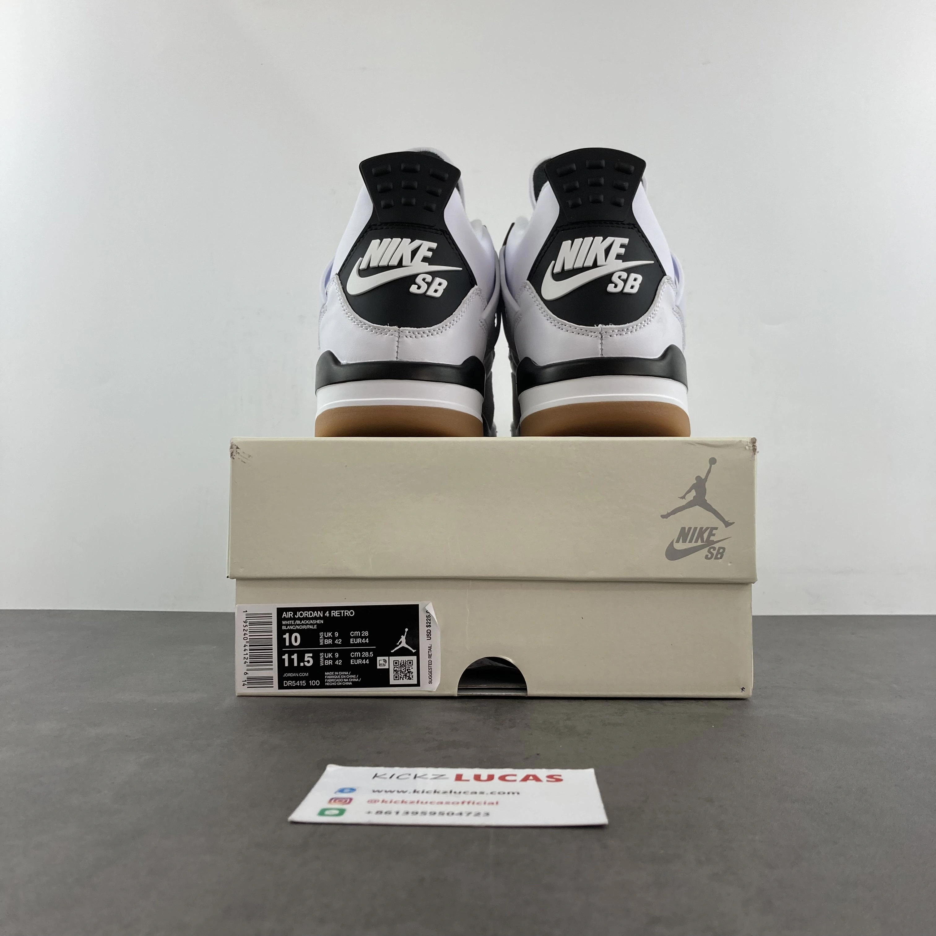 Chic Air Jordan 4 Retro SB Pine Black DR5415- 1958