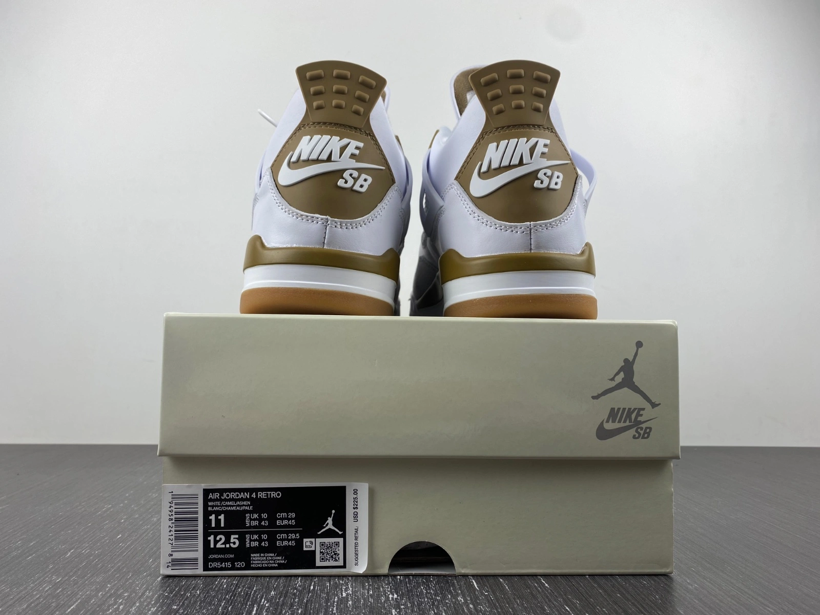 Breathable Air Jordan 4 Retro SB Pine Glod DR5415- 1961
