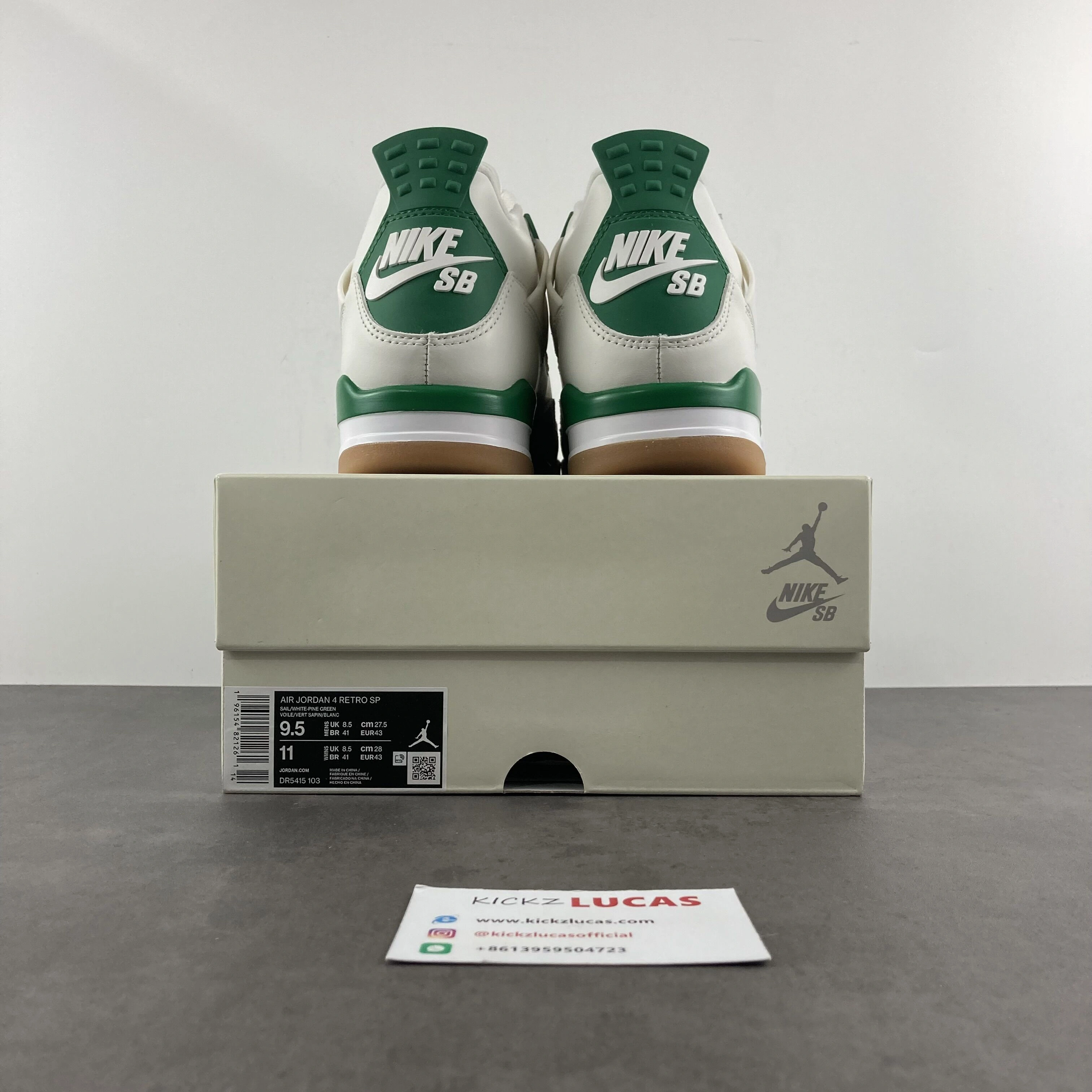 StreetReady Air Jordan 4 Retro SB Pine Green DR5415- 1969