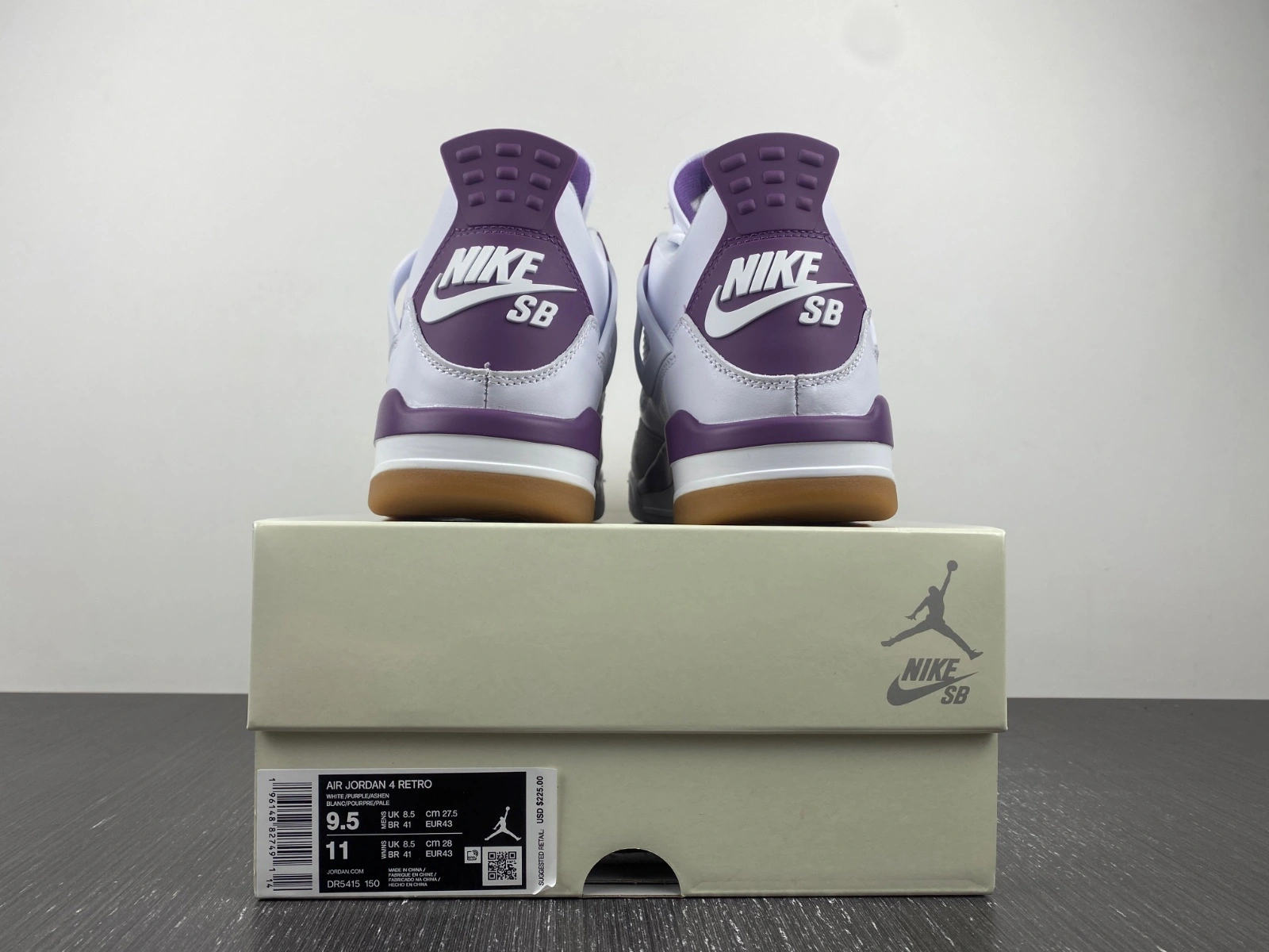 ZipUp Air Jordan 4 Retro SB Pine Purple DR5415- 1959