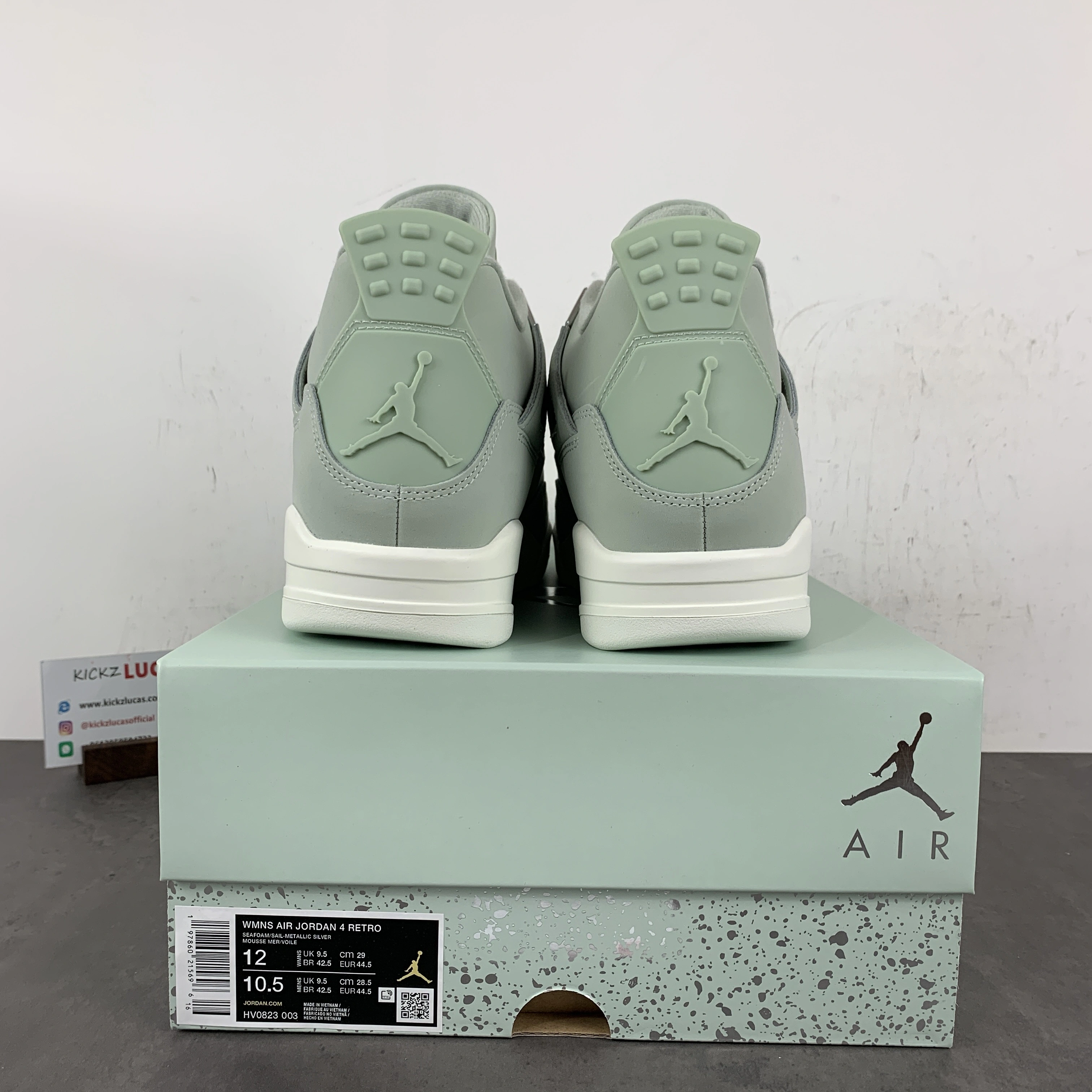 Comfortable Air Jordan 4 Retro Seafoam Sail HV0823- 1907