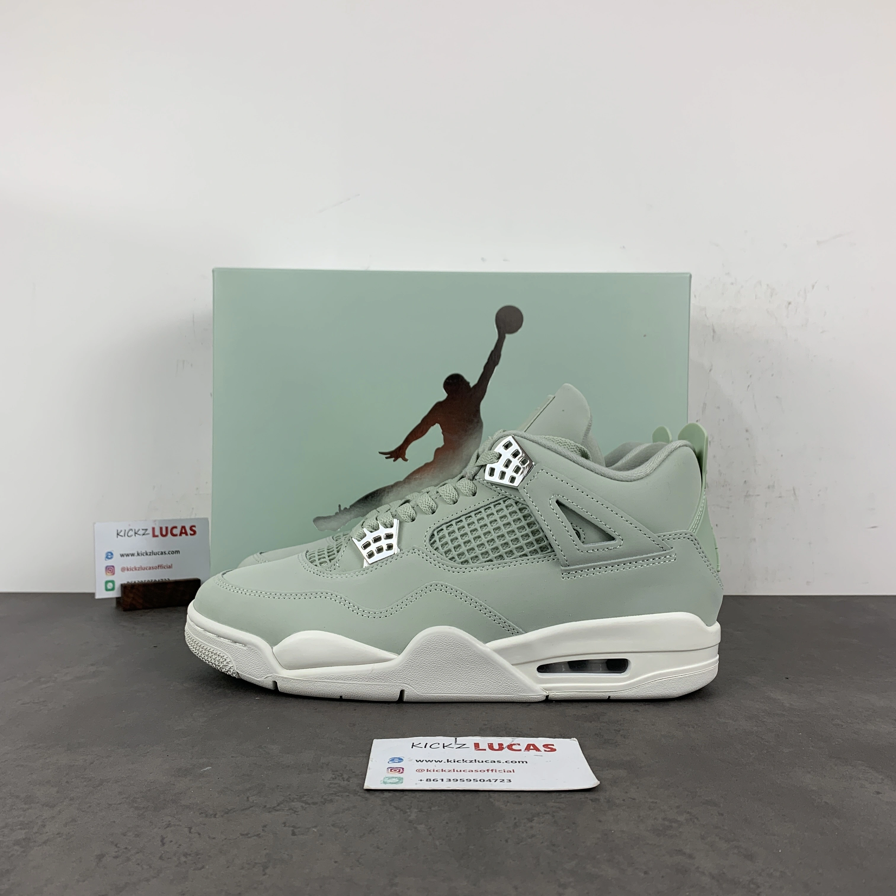 Comfortable Air Jordan 4 Retro Seafoam Sail HV0823- 1907