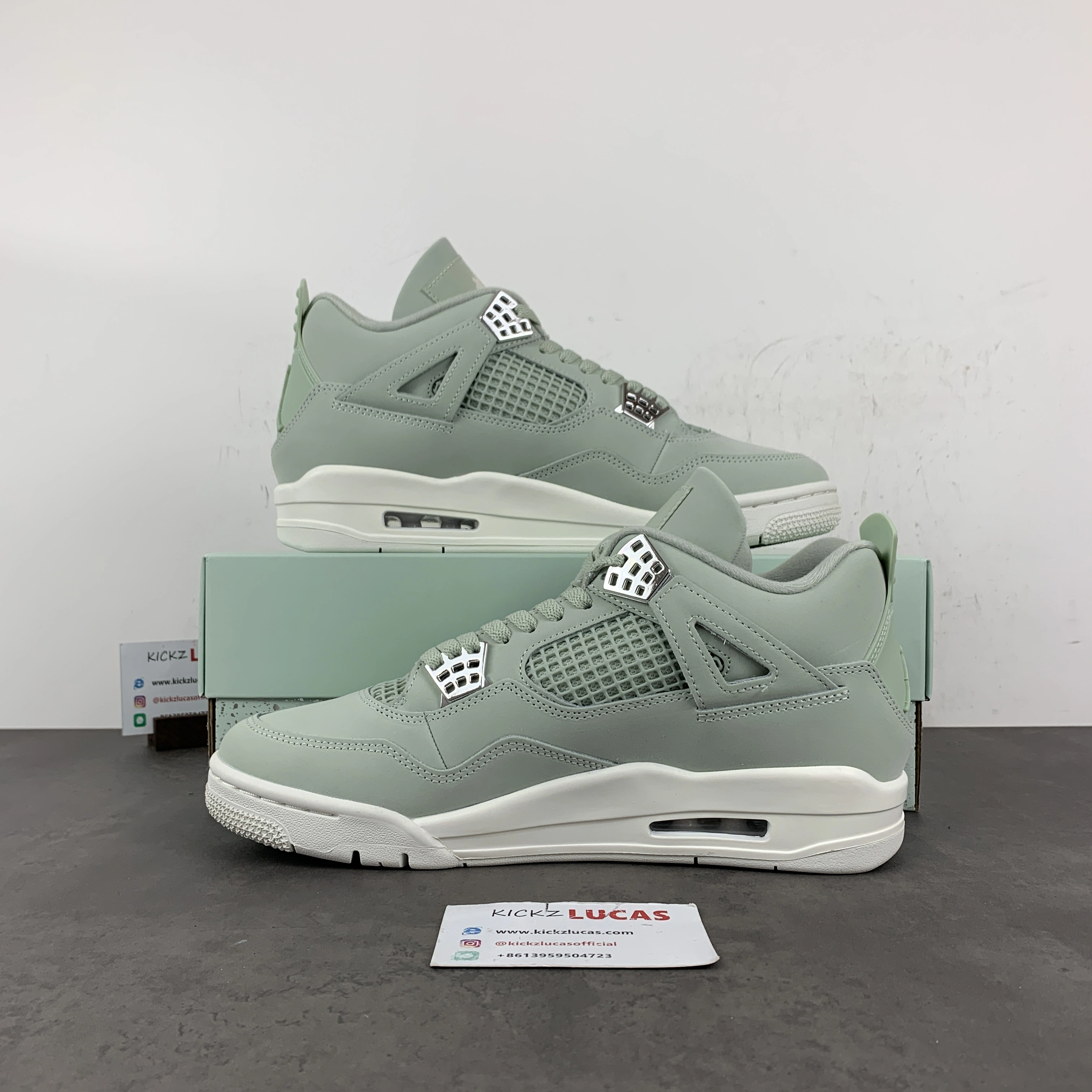 Comfortable Air Jordan 4 Retro Seafoam Sail HV0823- 1907