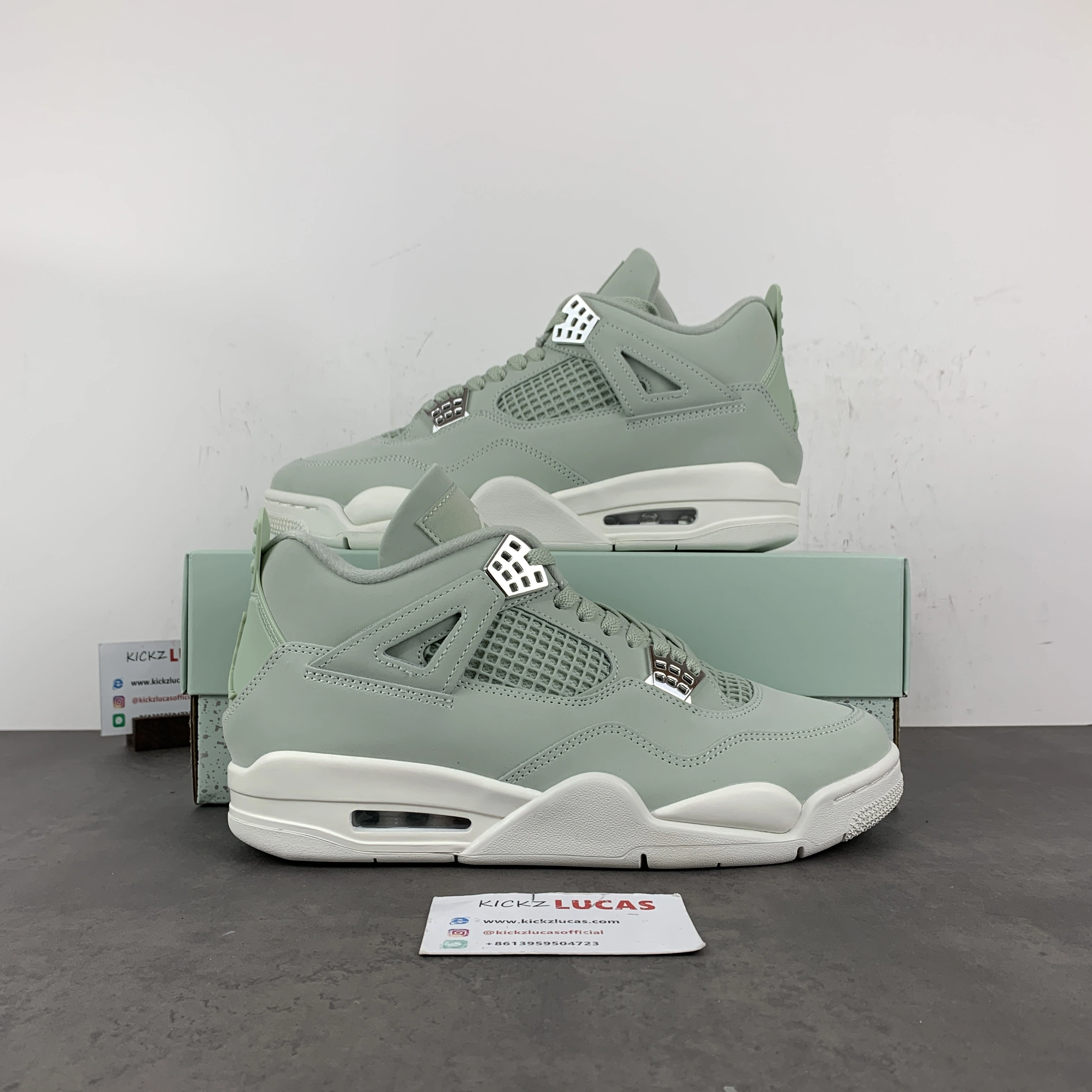 Comfortable Air Jordan 4 Retro Seafoam Sail HV0823- 1907