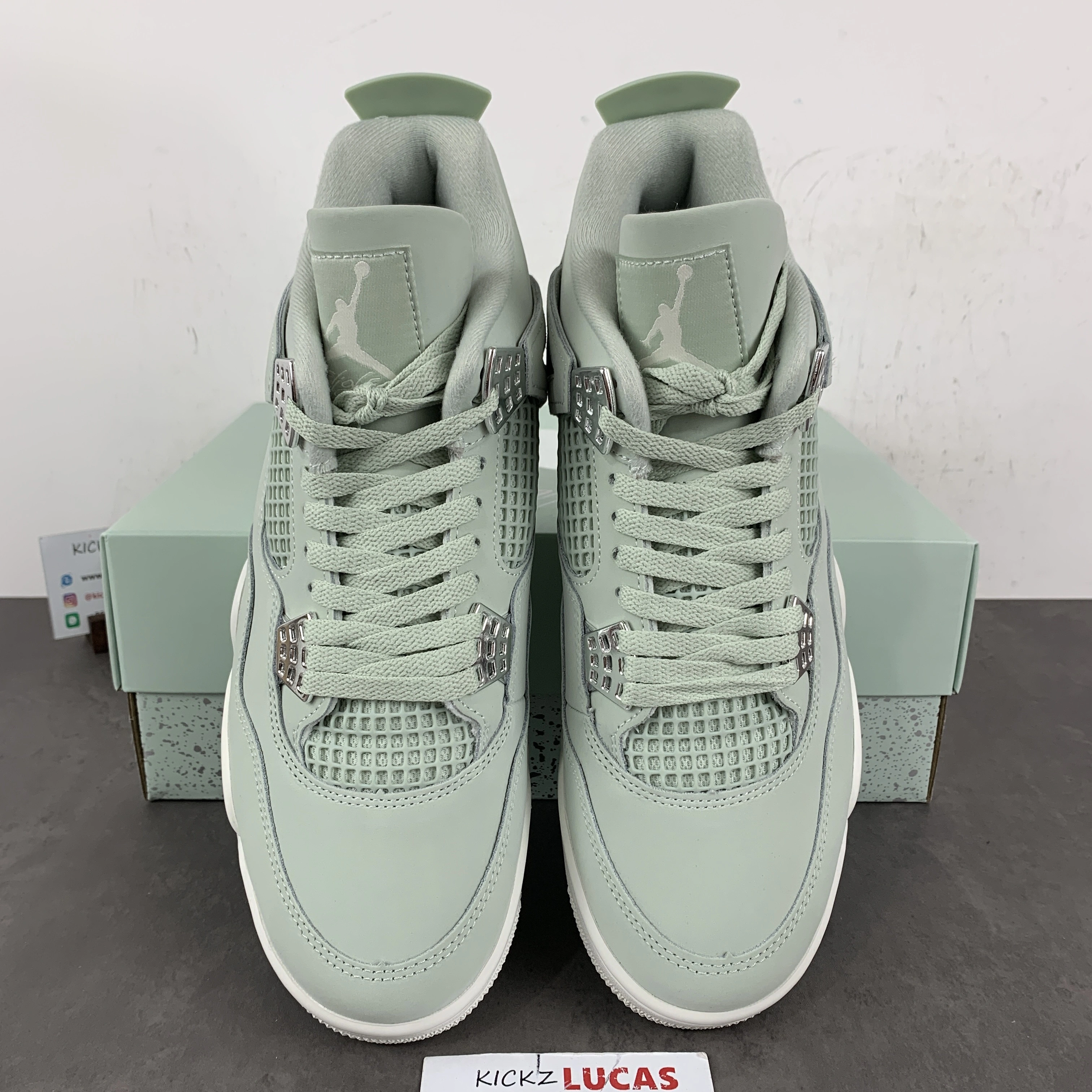 Comfortable Air Jordan 4 Retro Seafoam Sail HV0823- 1907
