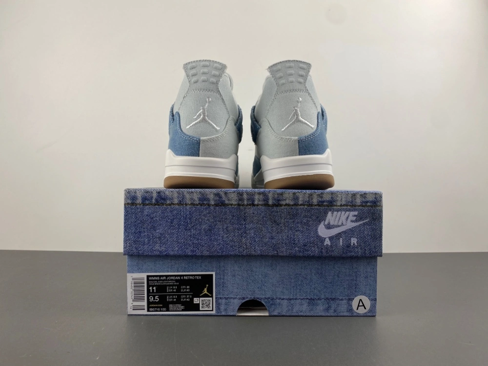 TechFriendly Air Jordan 4 Retro TEX Denim Worn Blue IB6716- 1900