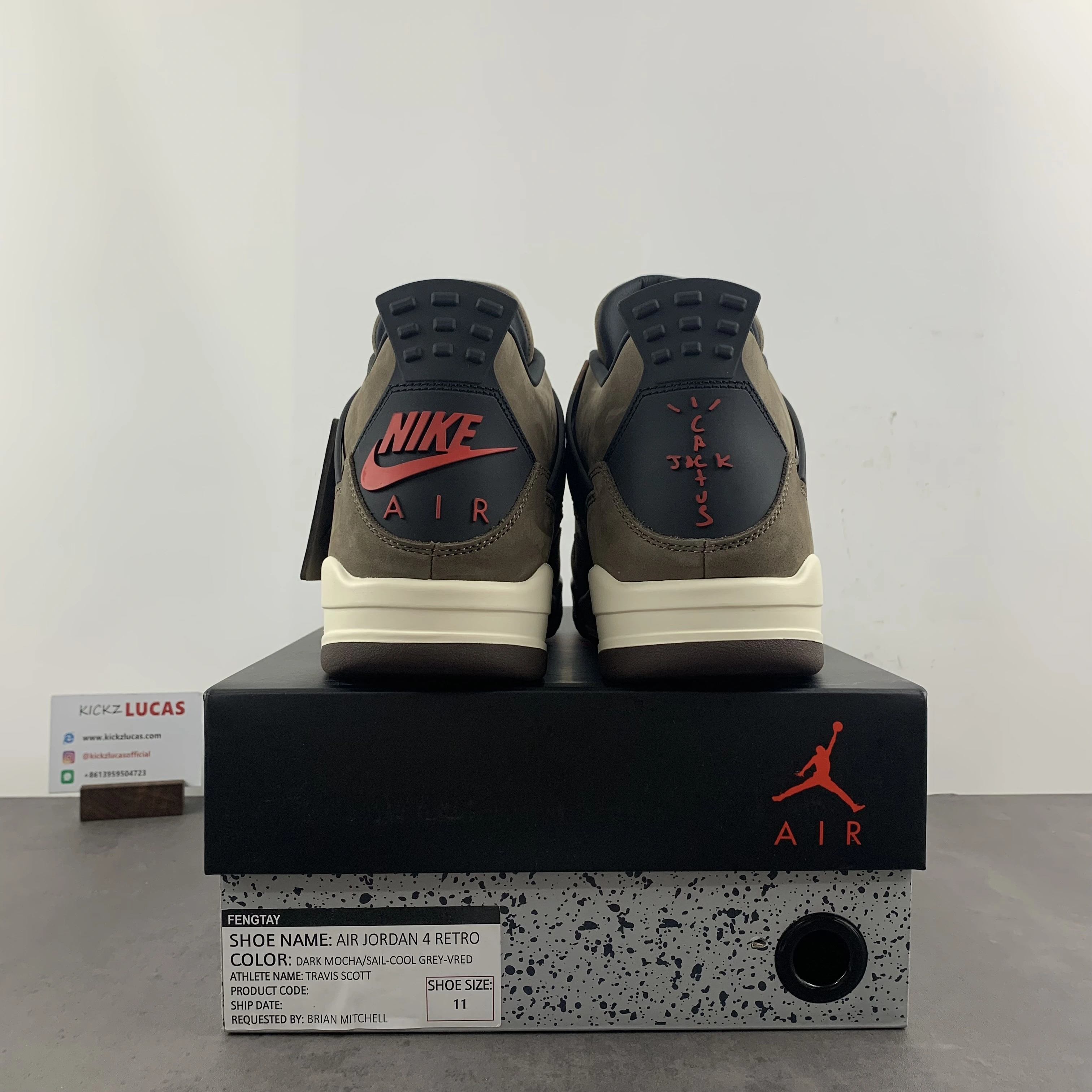RelaxedFit Air Jordan 4 Retro Travis Scott Olive OLIVE GREY BLACK 1989