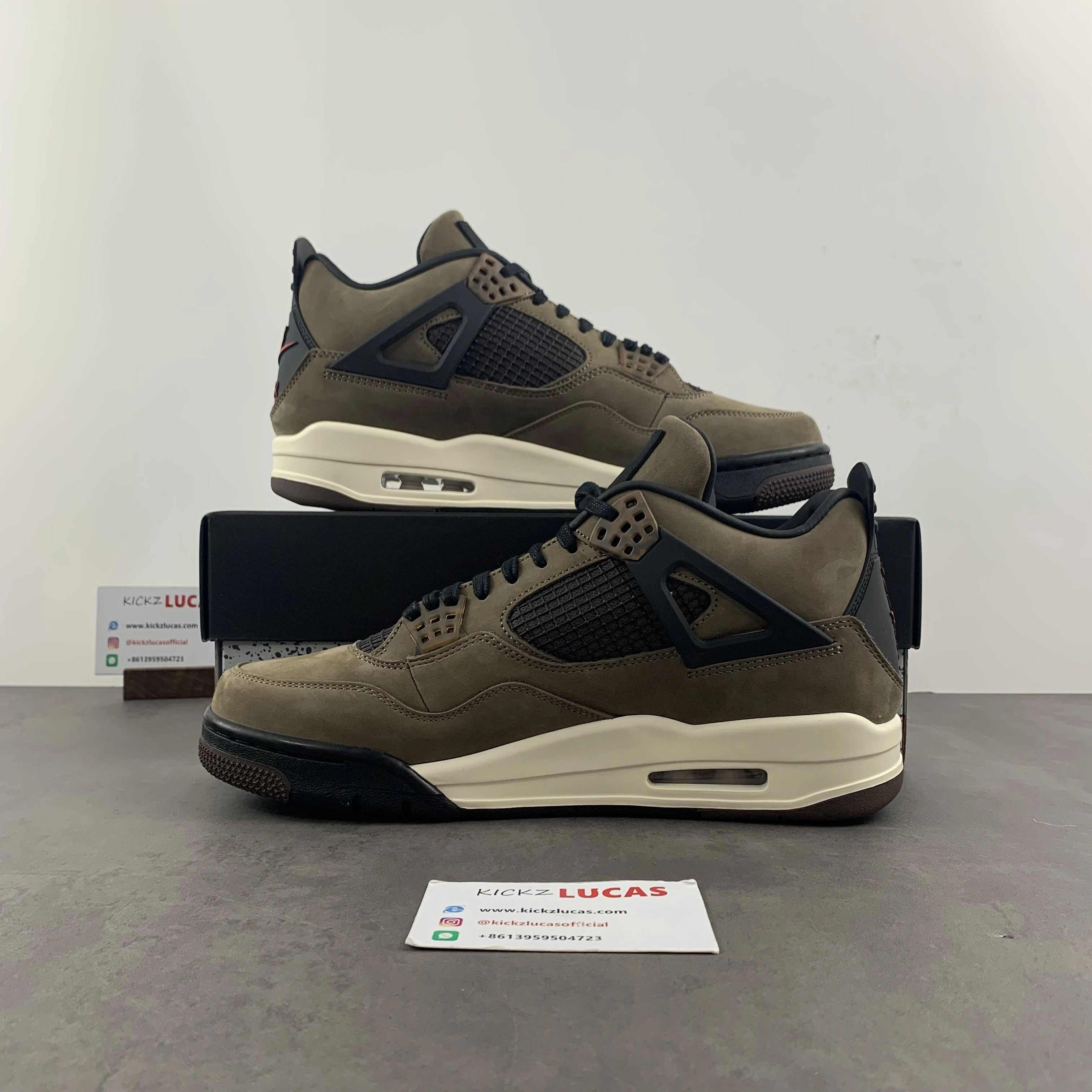 RelaxedFit Air Jordan 4 Retro Travis Scott Olive OLIVE GREY BLACK 1989