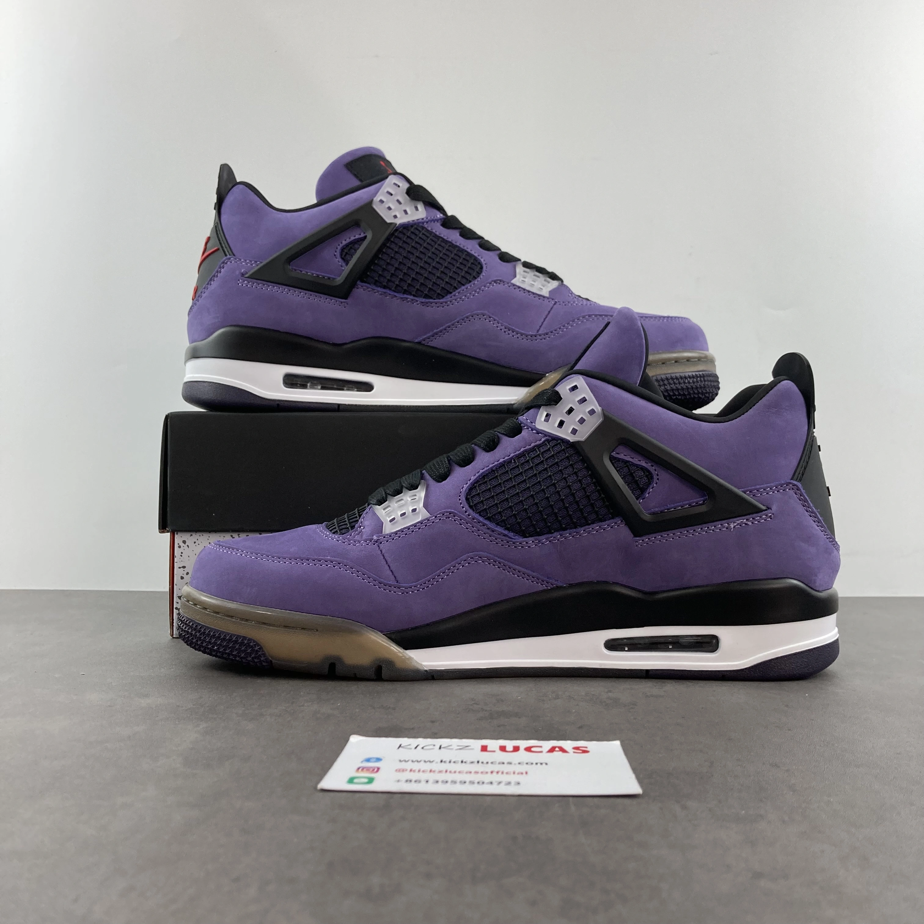 Air Jordan 4 Retro Travis Scott Purple 766296 LN Neat 2020