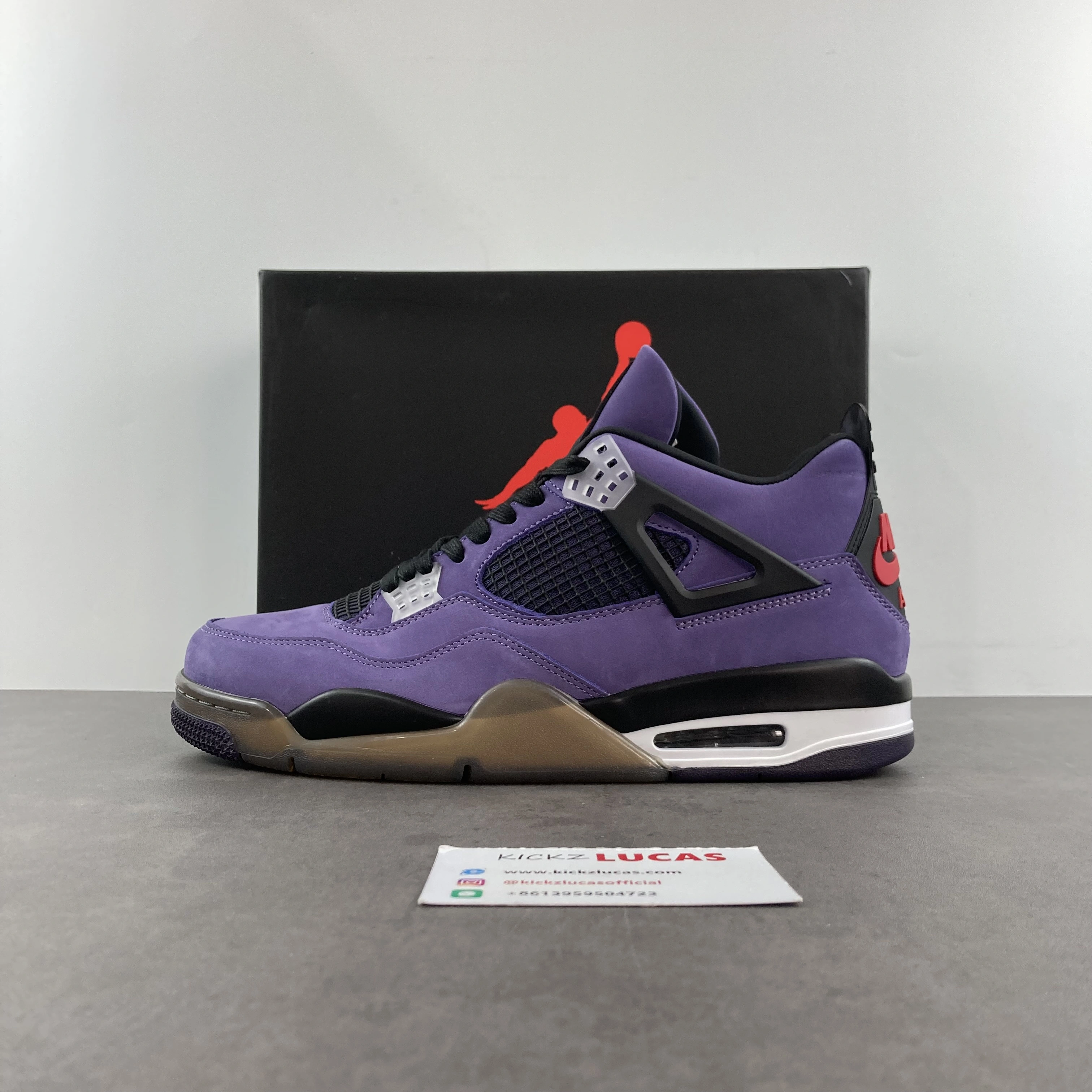 Air Jordan 4 Retro Travis Scott Purple 766296 LN Neat 2020