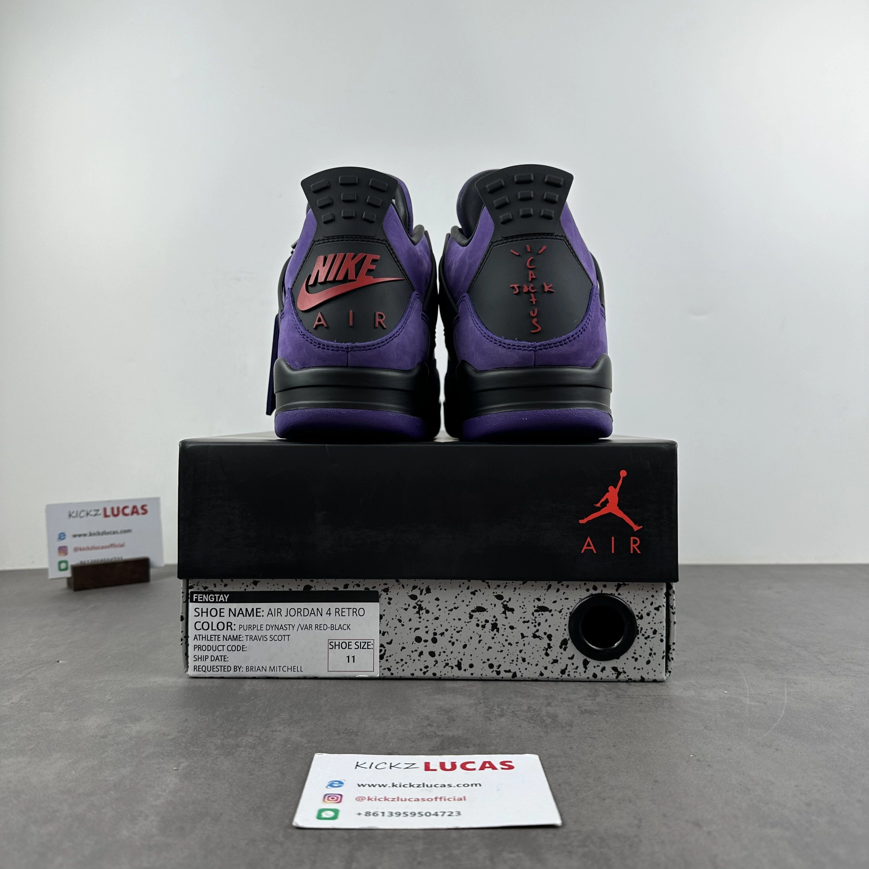 Air Jordan 4 Retro Travis Scott Purple (Friends and Family) 766296 LN UrbanStyle 1935