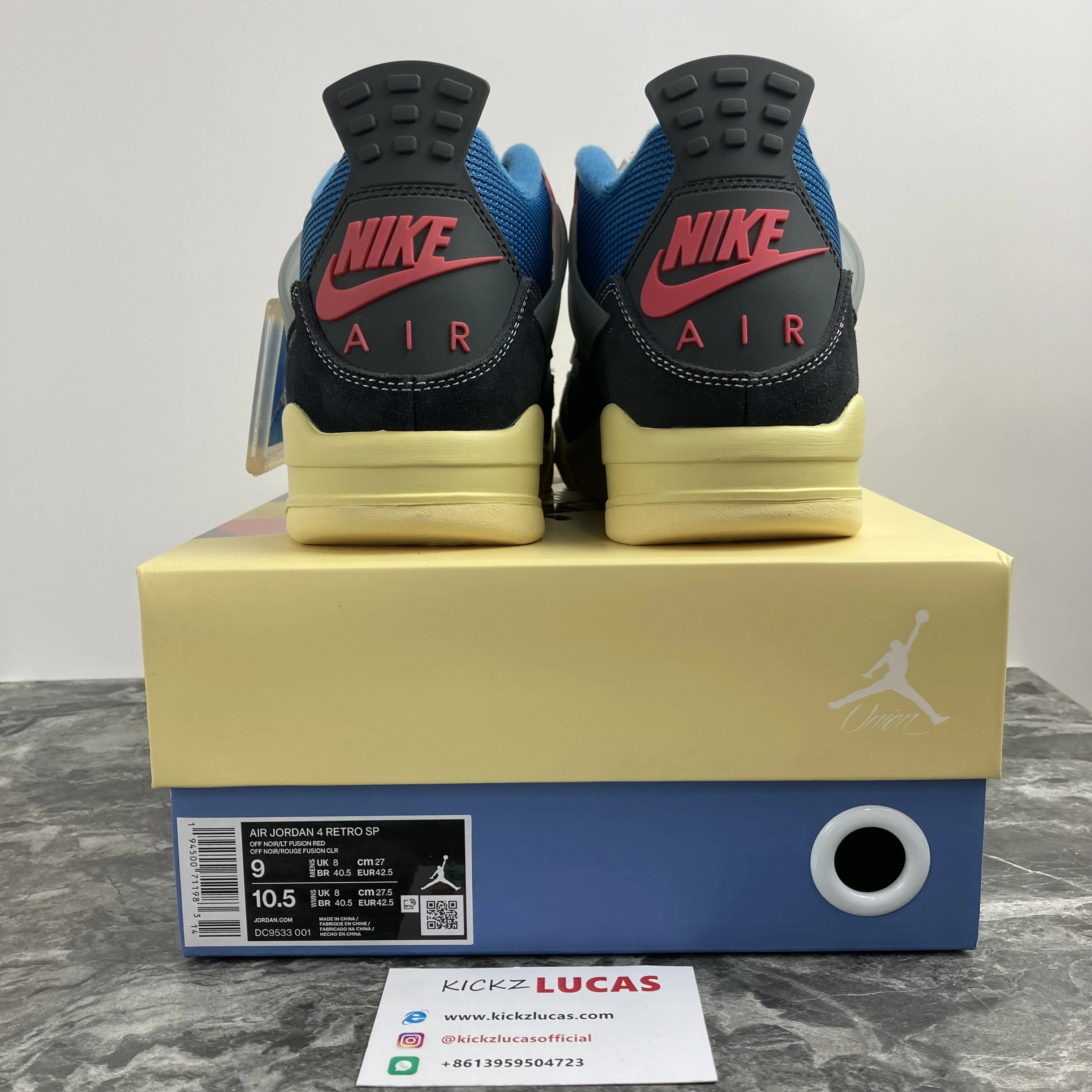 Air Jordan 4 Retro Union Off Noir DC9533- Lightweight 2034