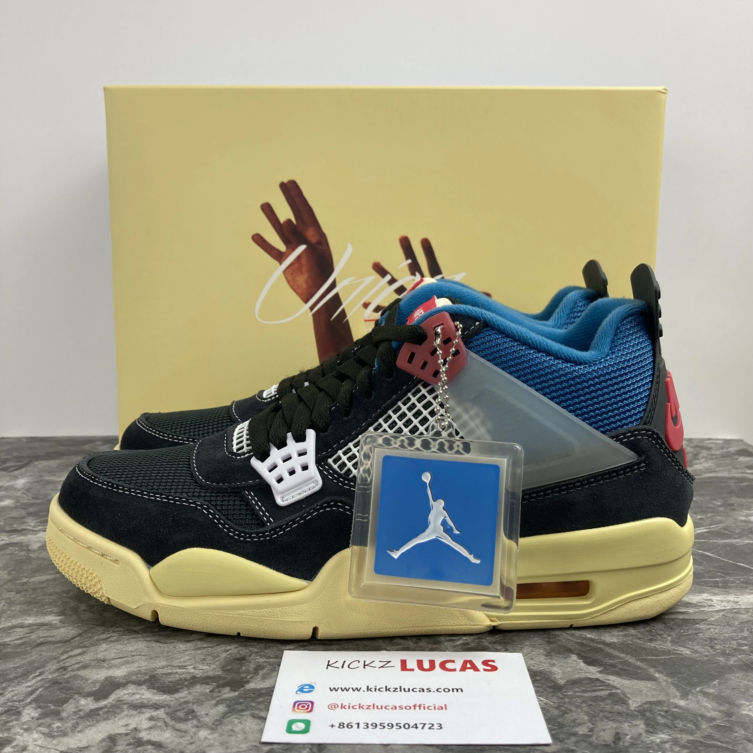 Air Jordan 4 Retro Union Off Noir DC9533- Lightweight 2034
