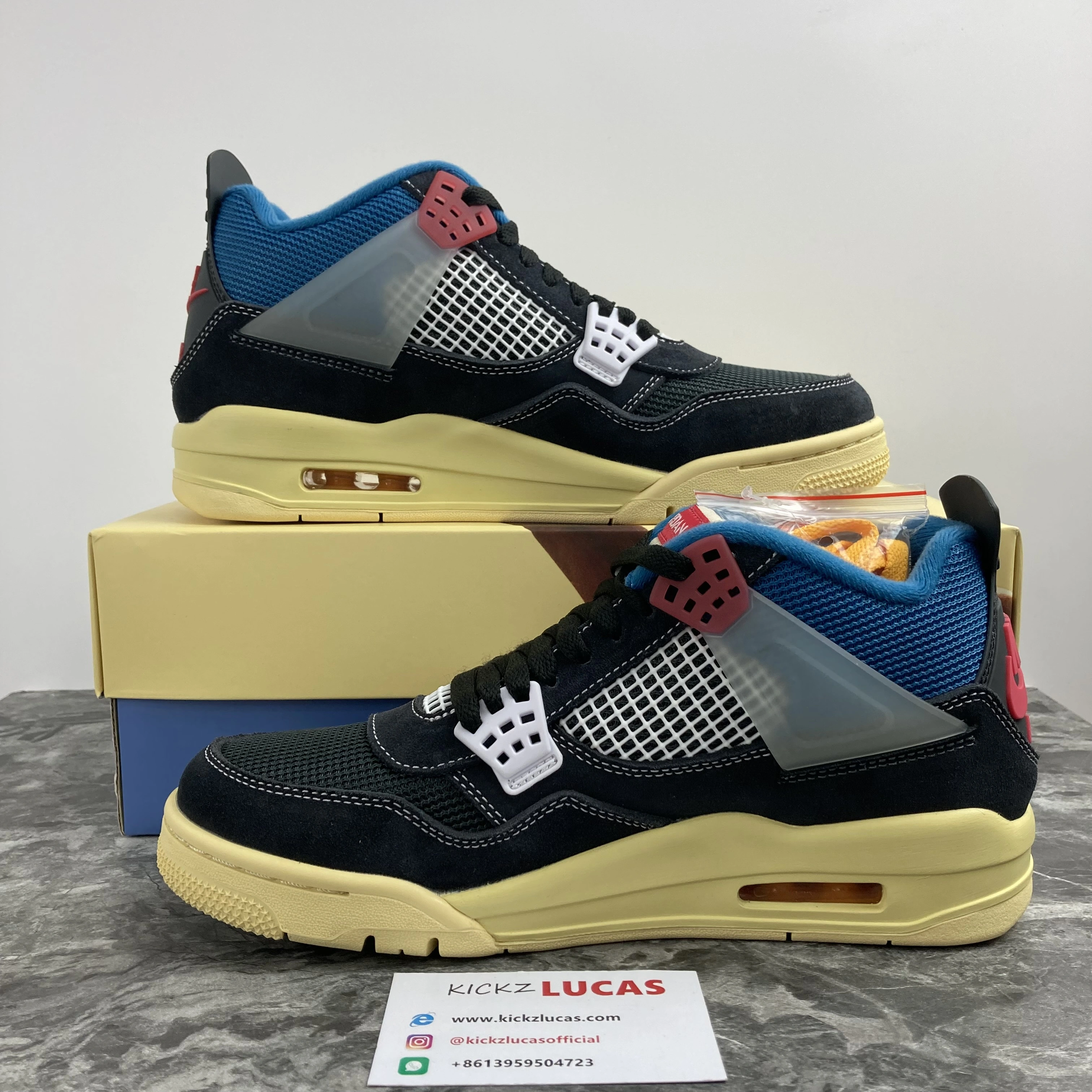 Air Jordan 4 Retro Union Off Noir DC9533- Lightweight 2034