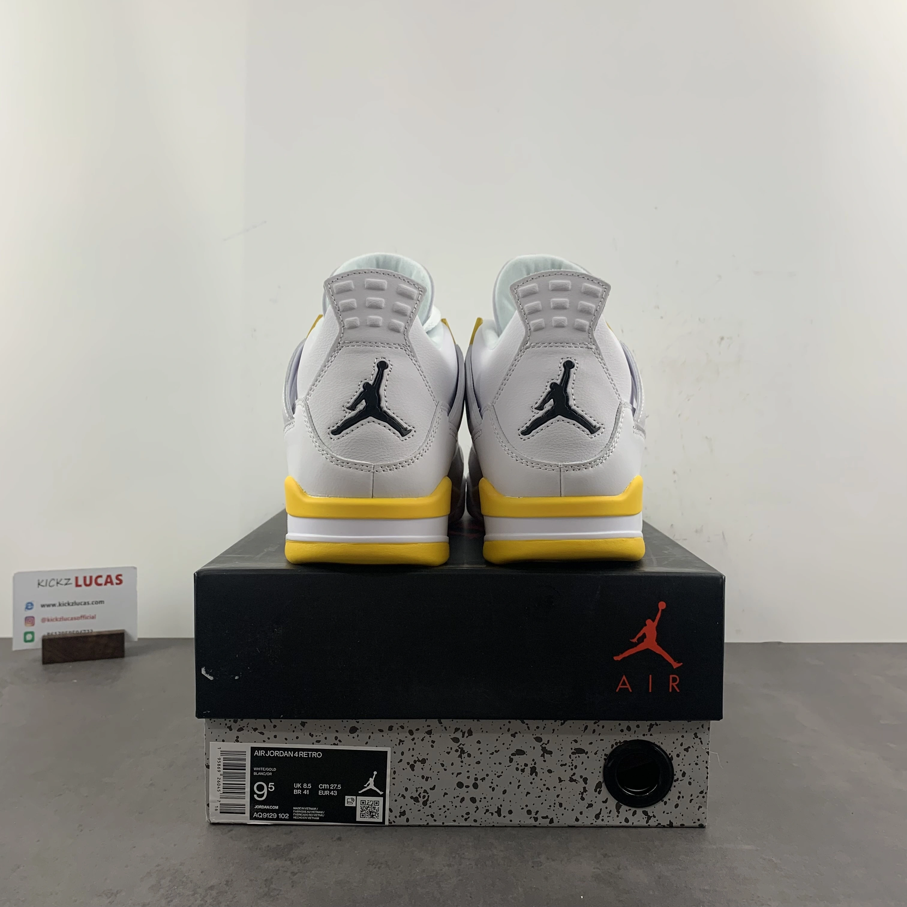 Air Jordan 4 Retro VividSulfur AQ9129- Original 1932