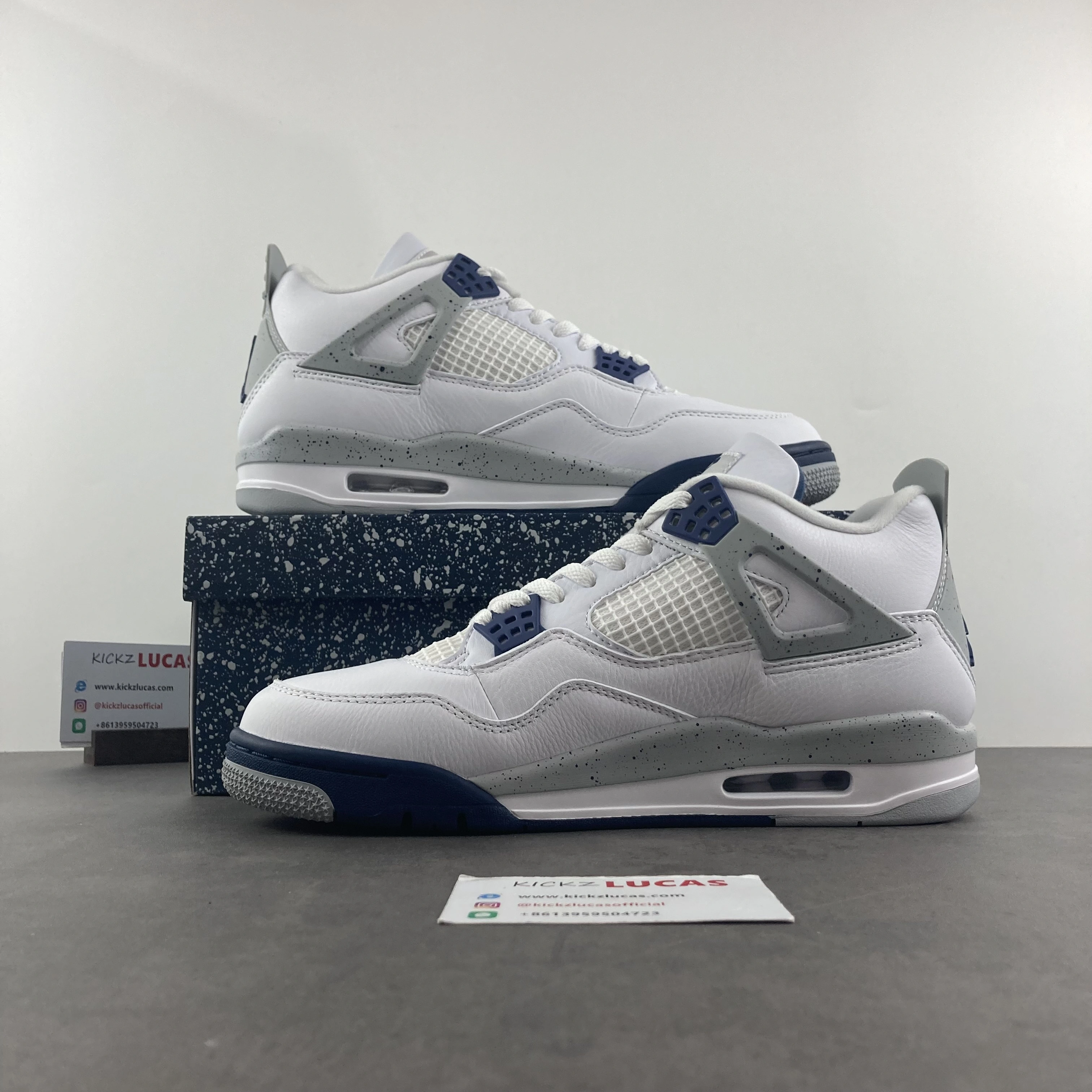 Air Jordan 4 Retro White Midnight Navy DH6927- SmartChoice 1979